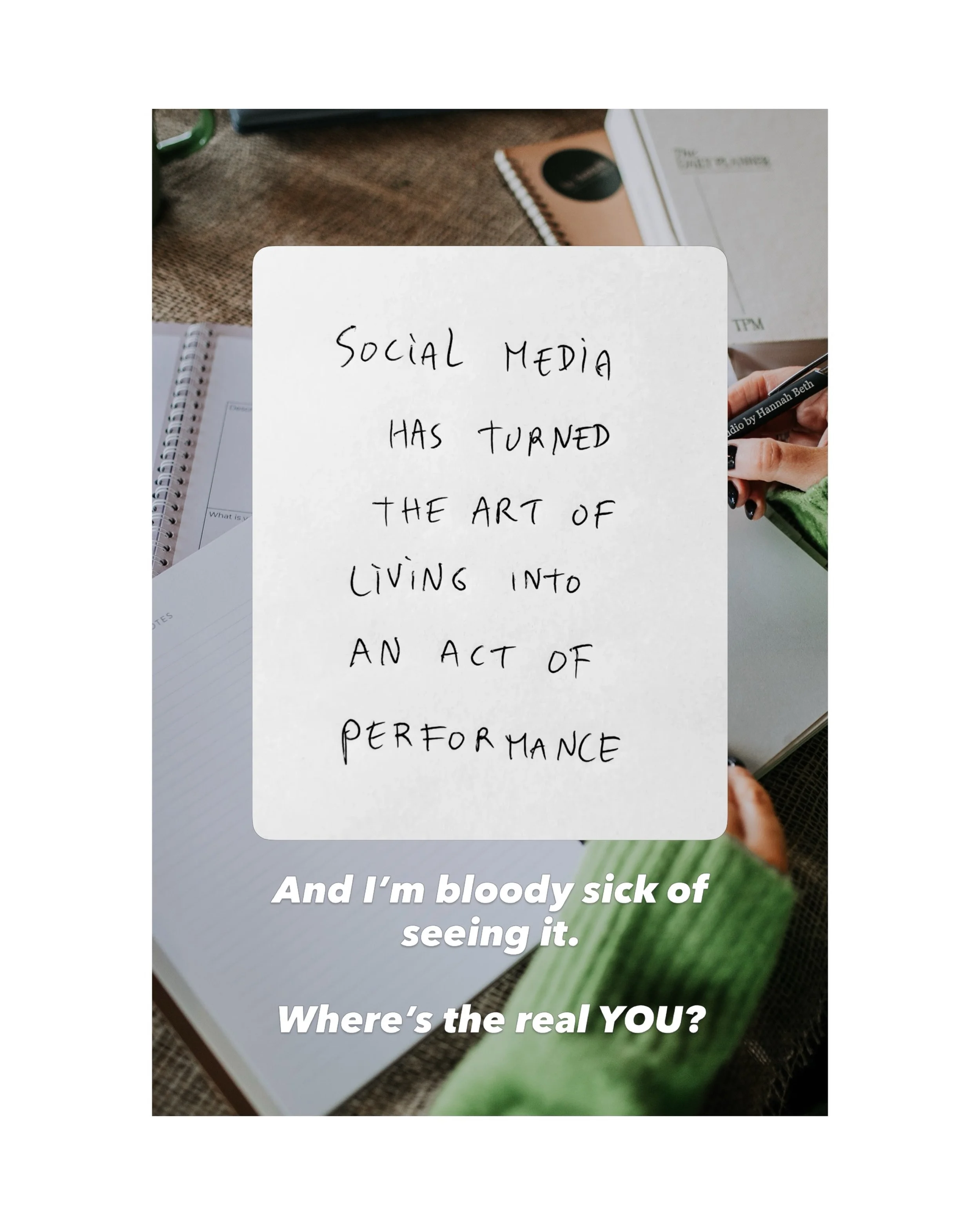Where are you? Why arent you just being yourself? 

Theres so much BS out there, I get it but stop thinking you need to perform. You don&rsquo;t! 

Please share this in hope it makes others know they aren&rsquo;t alone. 

#businesspost #mentoring #na