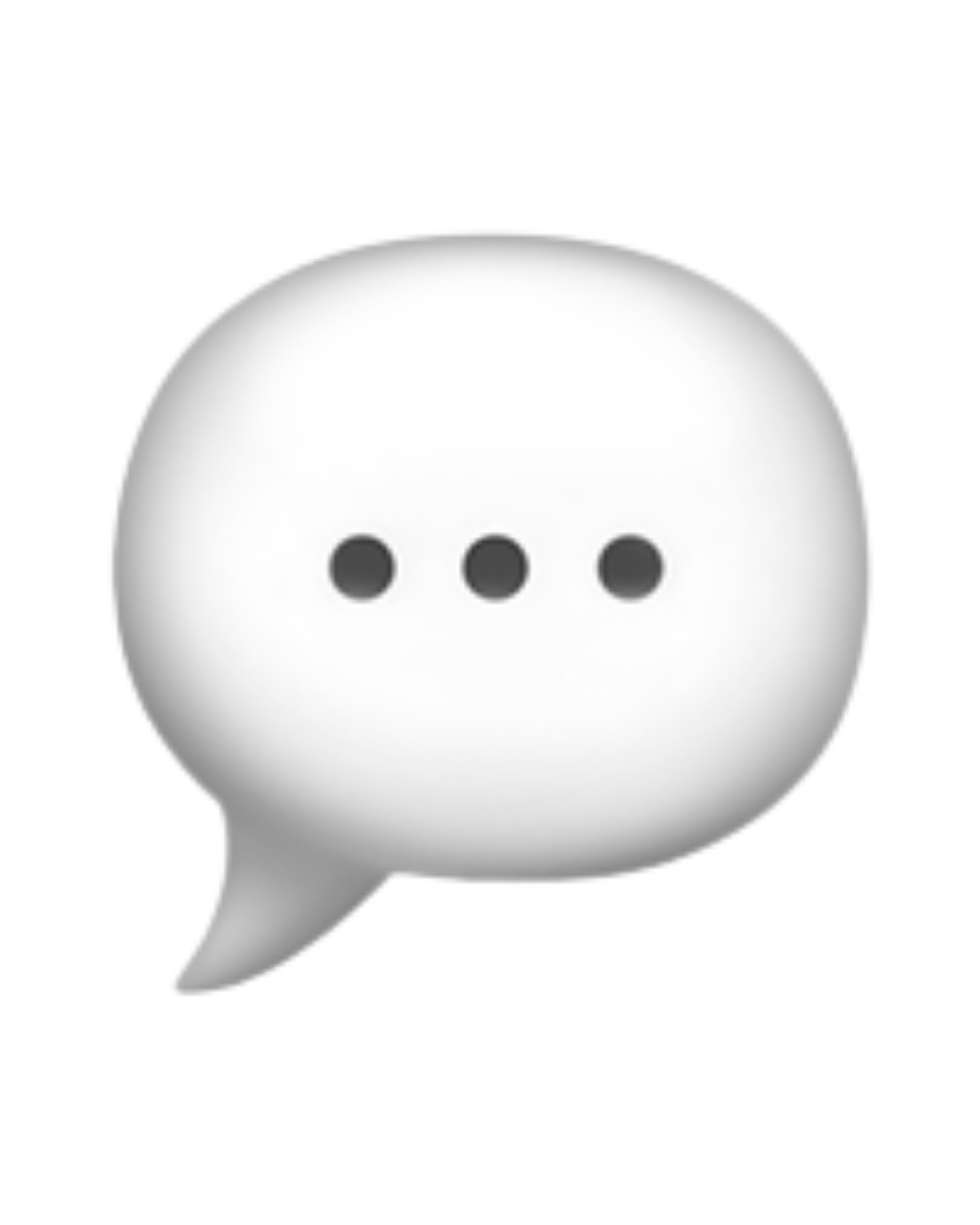 Speech bubble icon with three dots inside.