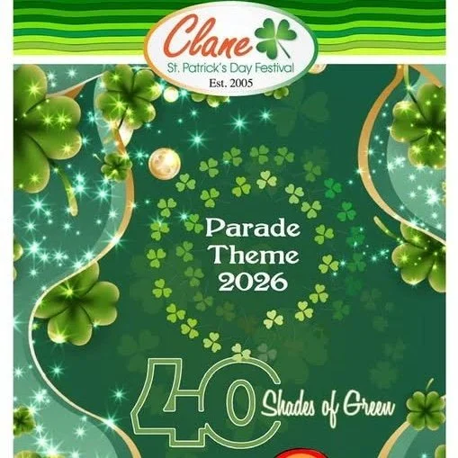 💚☘️ 40 Shades of Green in Clane ☘️💚

Clane&rsquo;s St Patrick&rsquo;s Day Parade returns on March 17, celebrating its 21st anniversary with the theme &ldquo;Forty Shades of Green.&rdquo;

A great choice for families and visitors looking to experien