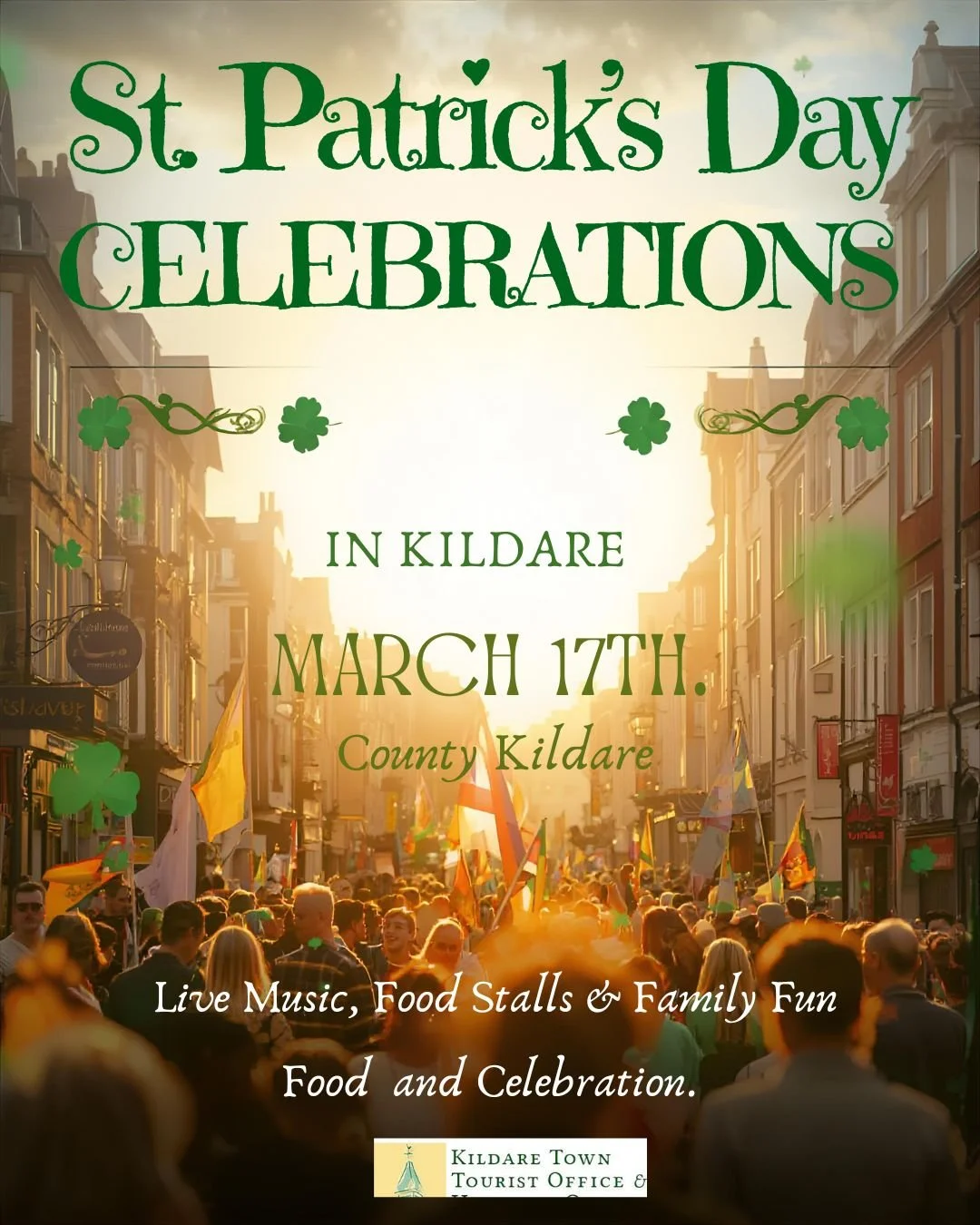 🎉☘️ St Patrick&rsquo;s Day in Monasterevin ☘️🎉

Monasterevin&rsquo;s annual St Patrick&rsquo;s Day Parade takes place at 2.00pm on March 17, with community groups, schools and local businesses invited to take part.

A lovely afternoon celebration i