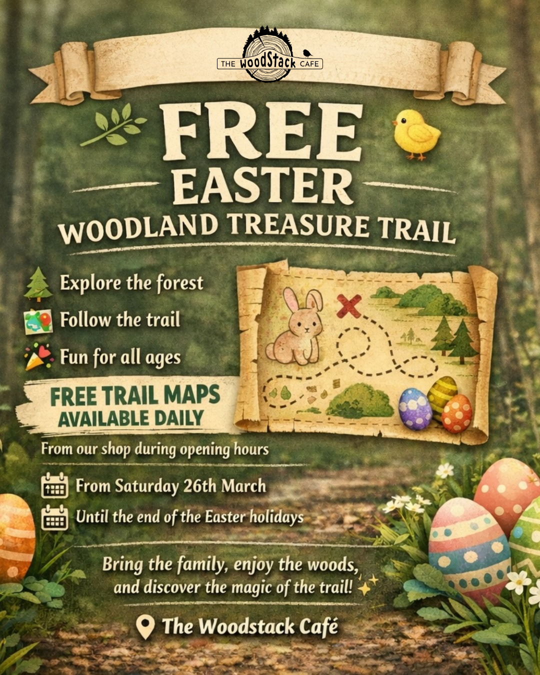 The Woodstack Café Free Easter events