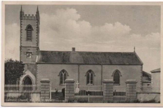 Black and white photo of the Church in Kill