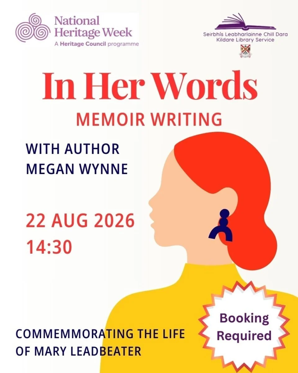 Poster In HEr Words, a description of the event , as per details below .