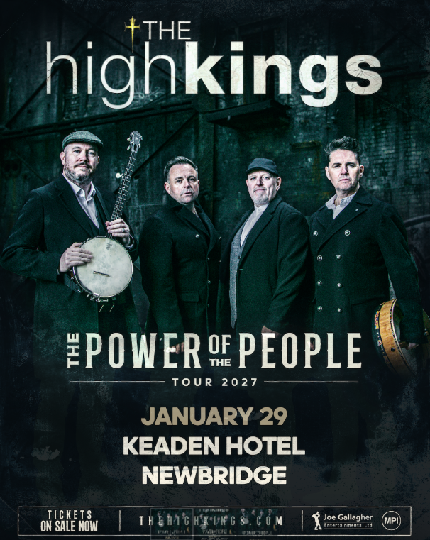 Four Members of The High Kings band with instruments