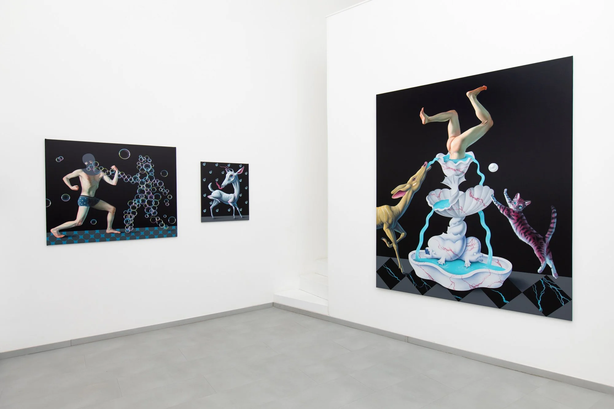The Boy Who Fell into the Fountain, am projects by Ani Molnár Gallery, Budapest - Photo: Mátyás Gyuricza