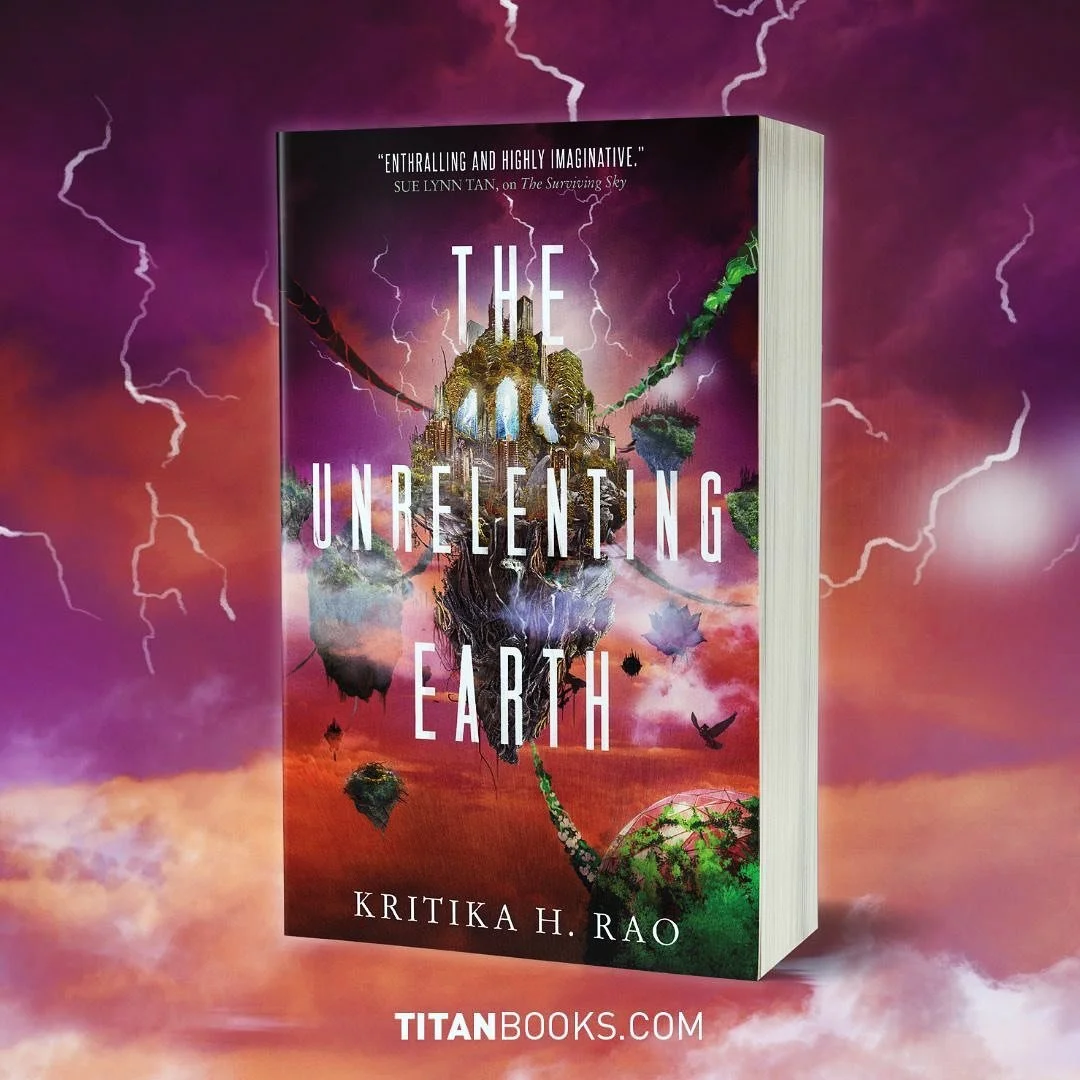 Hello my loves 💗

Although I&rsquo;m not back fully yet, I could not pass up the opportunity to share the cover for &lsquo;The Unrelenting Earth&rsquo; book two in the Sky Rages series by @kritikahrao @titanbooks 

Book one got me out of a reading s