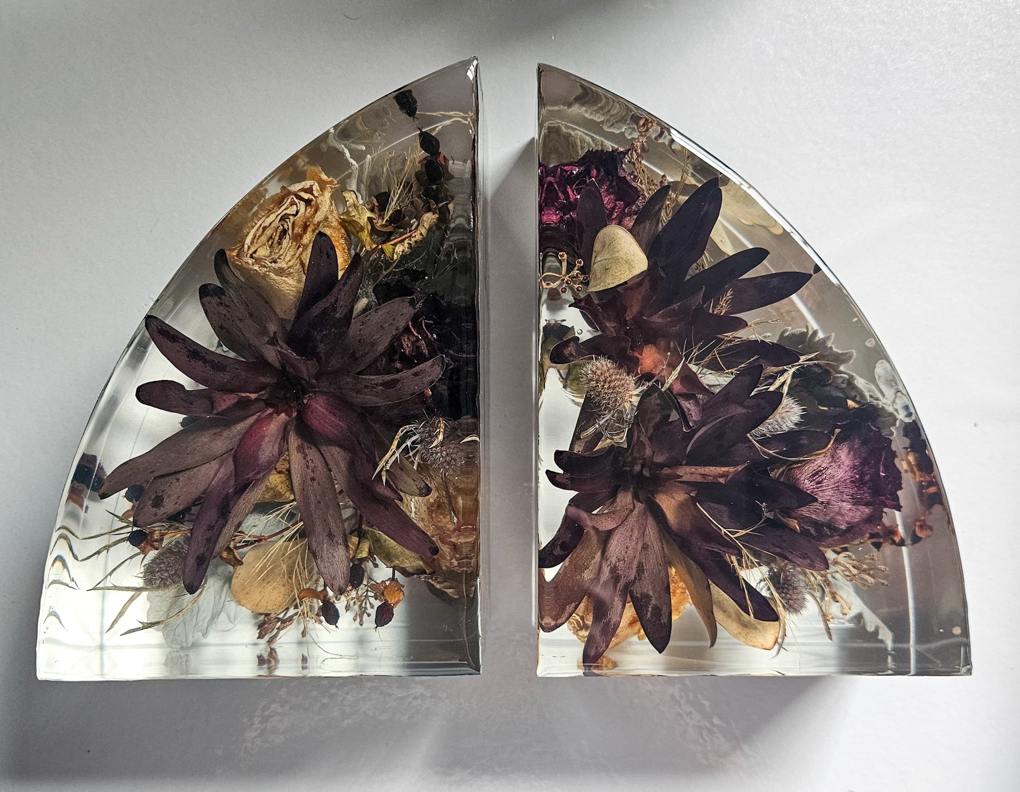 Air dried wedding bouquet preservation