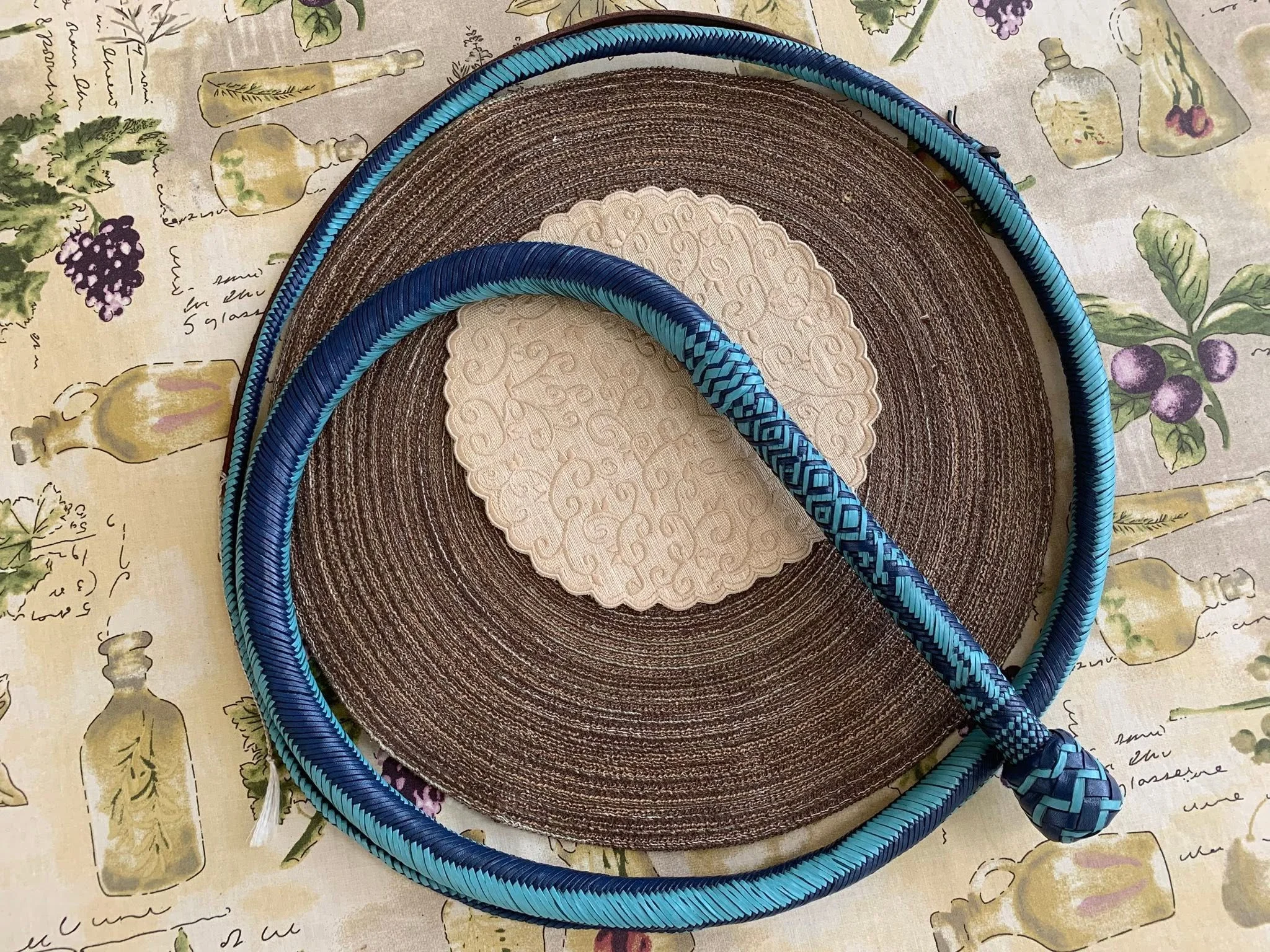 32 custom plaited handle