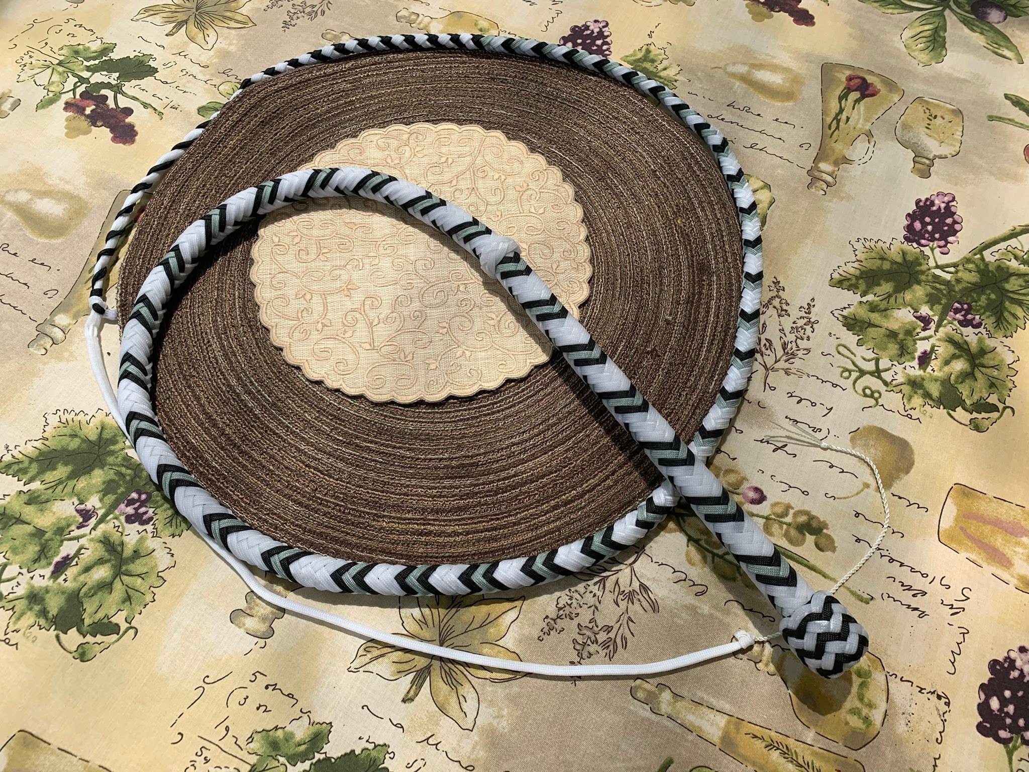 Glow-in-the-dark nylon whip