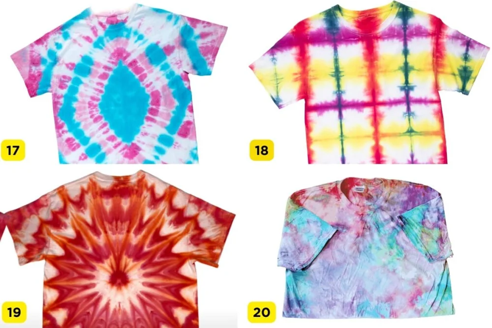 30 Cool Tie Dye Patterns & Folding Techniques You’ll Want to Try [Step ...