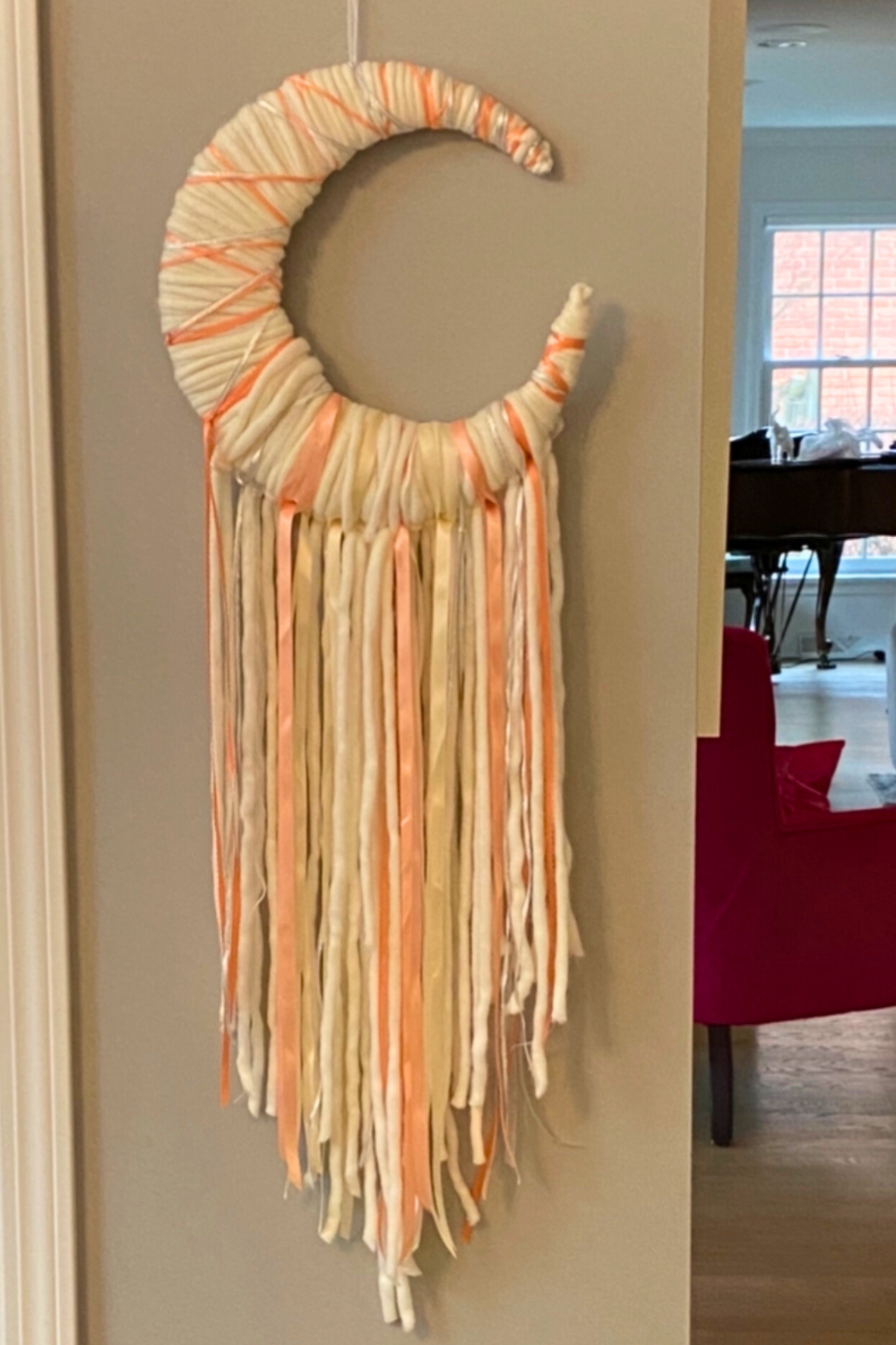 DIY Yarn Wall Decor: Create Your Own Moon Wall Hanging — Studio Art Beat
