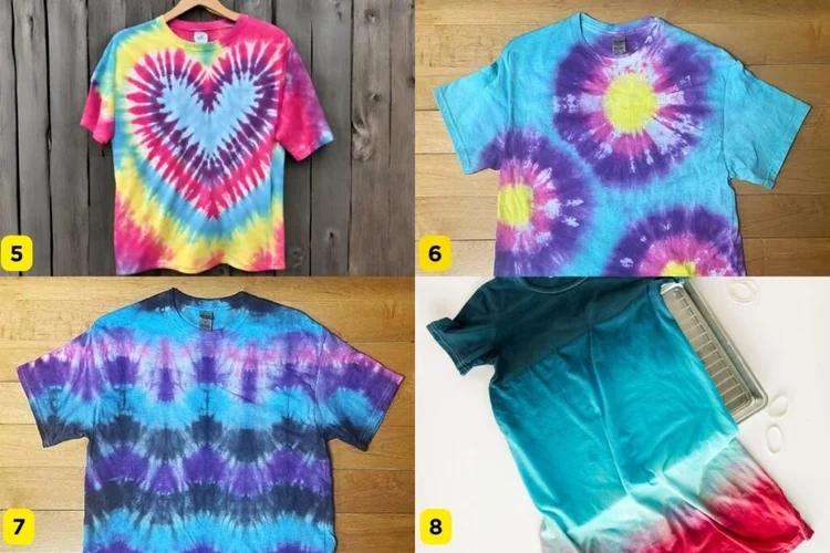 30 Cool Tie Dye Patterns & Folding Techniques You’ll Want to Try [Step ...
