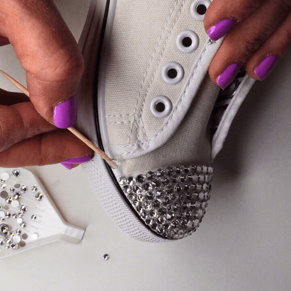 DIY Custom Bling Converse Sneakers with Rhinestones — Art Beat Box