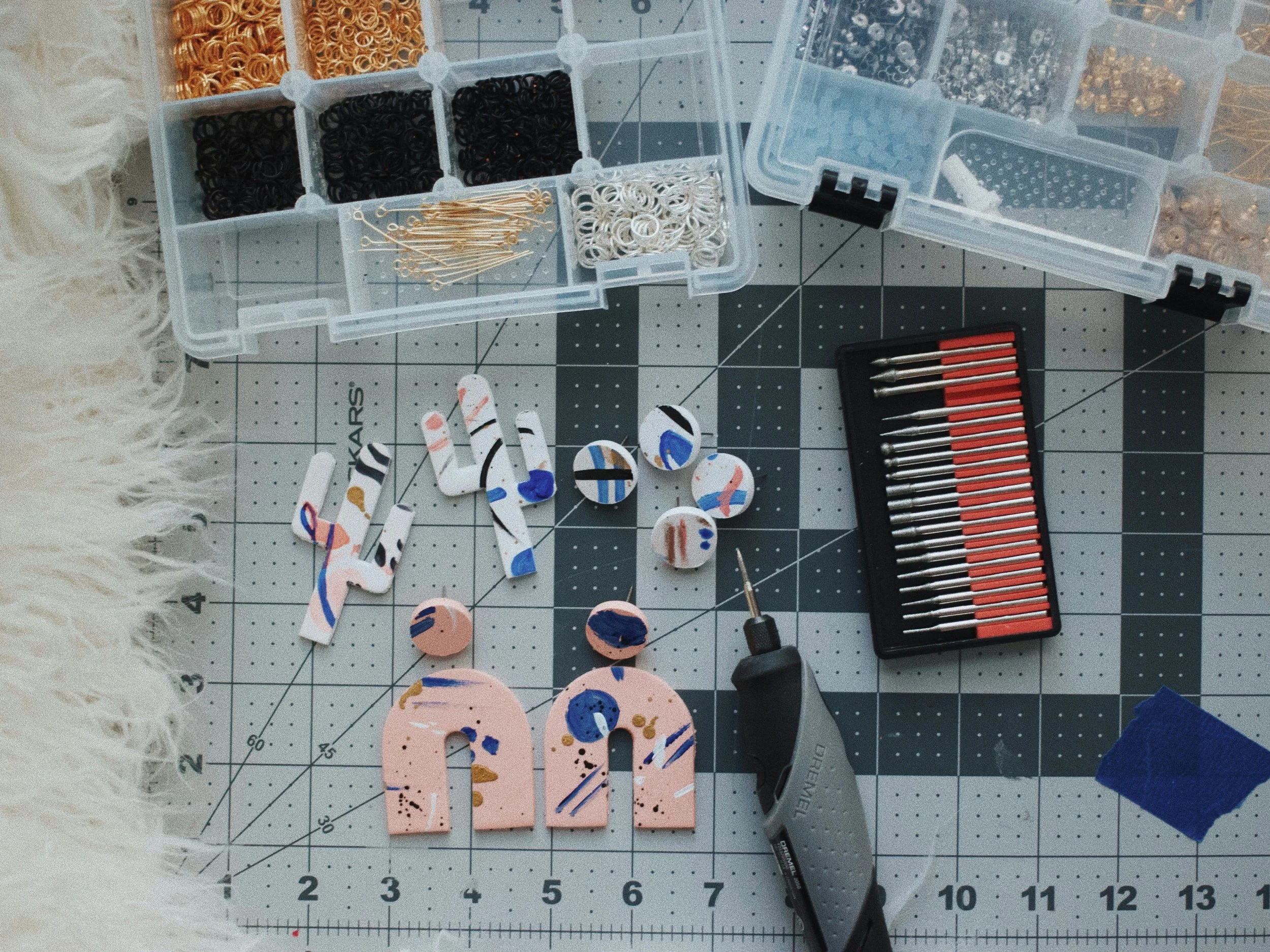 Polymer Clay Jewelry Making Supplies and Finished Earring Components