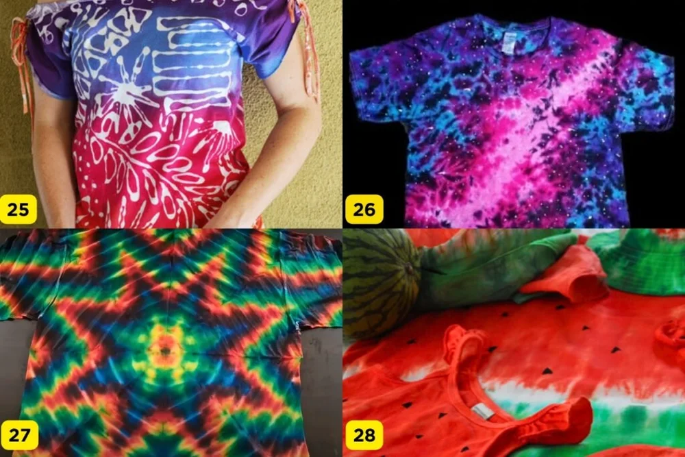30 Cool Tie Dye Patterns Folding Techniques You ll Want to Try Step