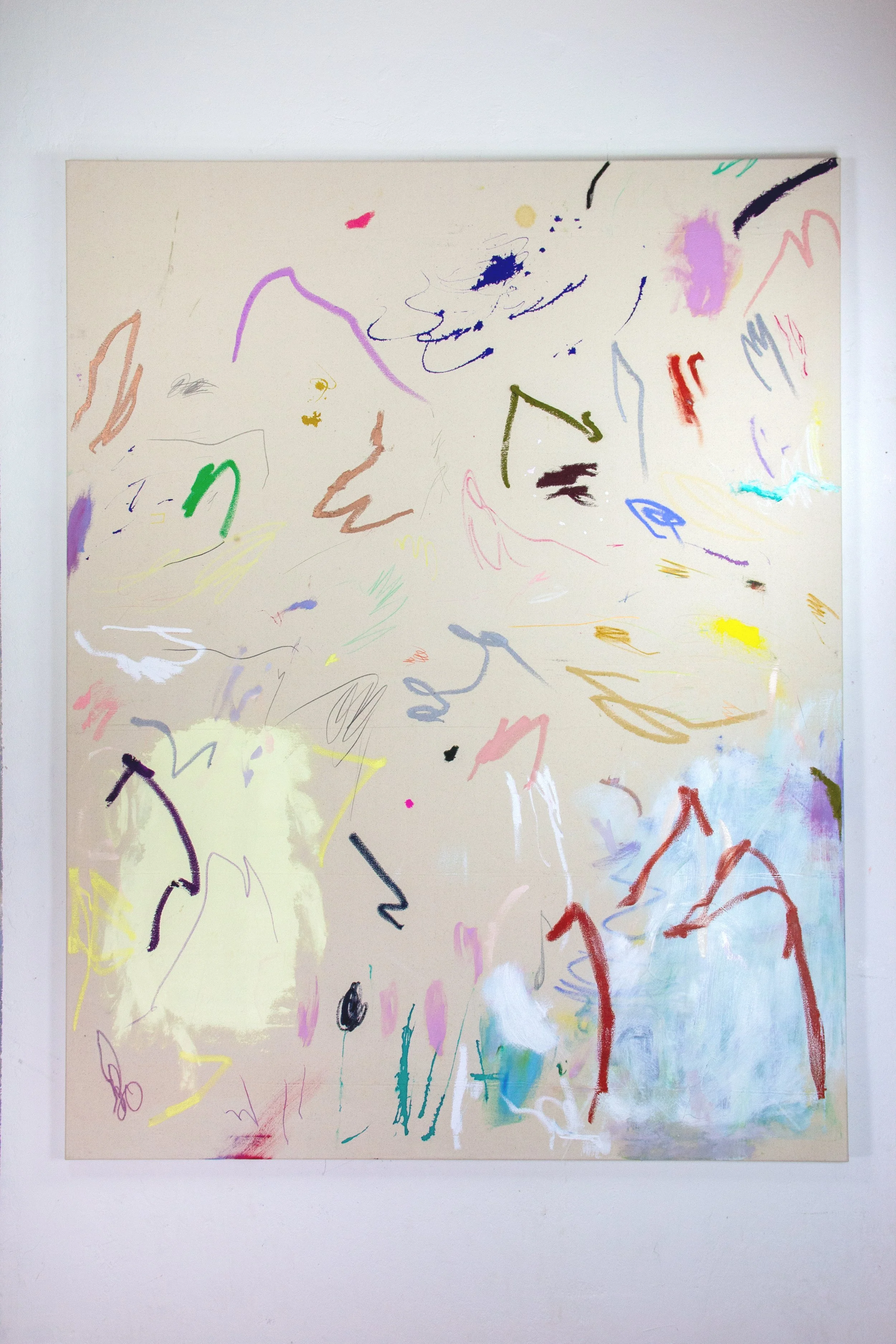 Prenzl Berg vibes, (sold),
2023, 180 x 140 cm, mixed media on canvas