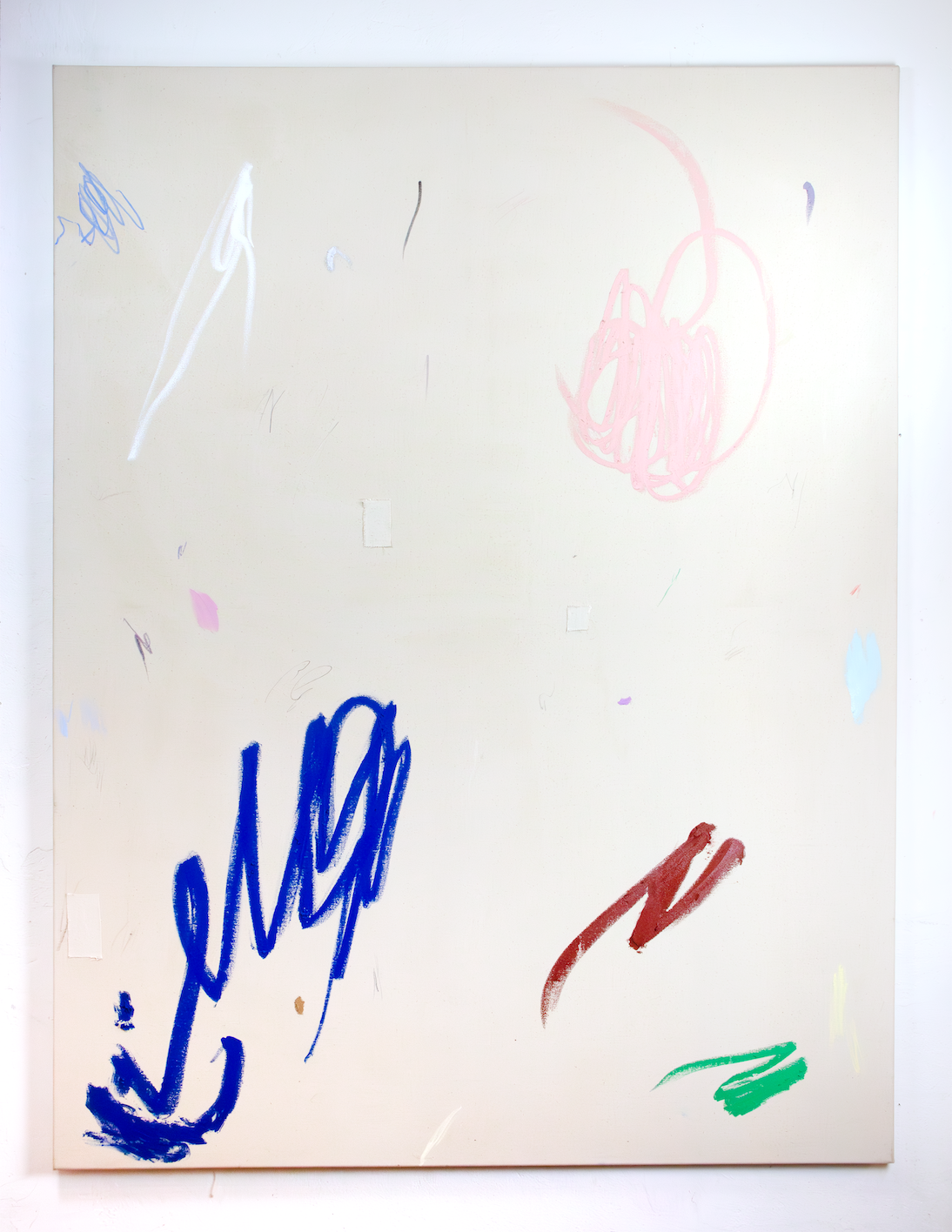 Witchy Blue,
2024, 190 x 140 cm, oil, oil pastels, coloured pencils on canvas