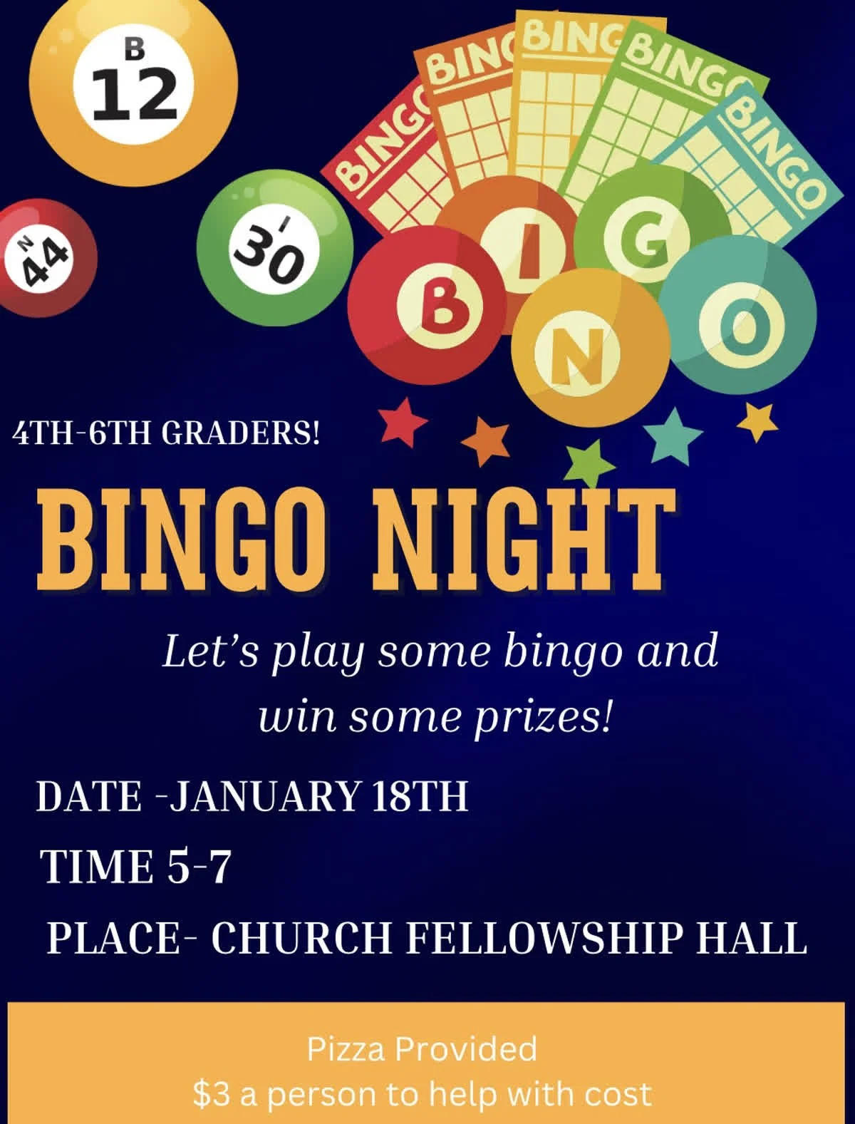 Intermediate Bingo Night