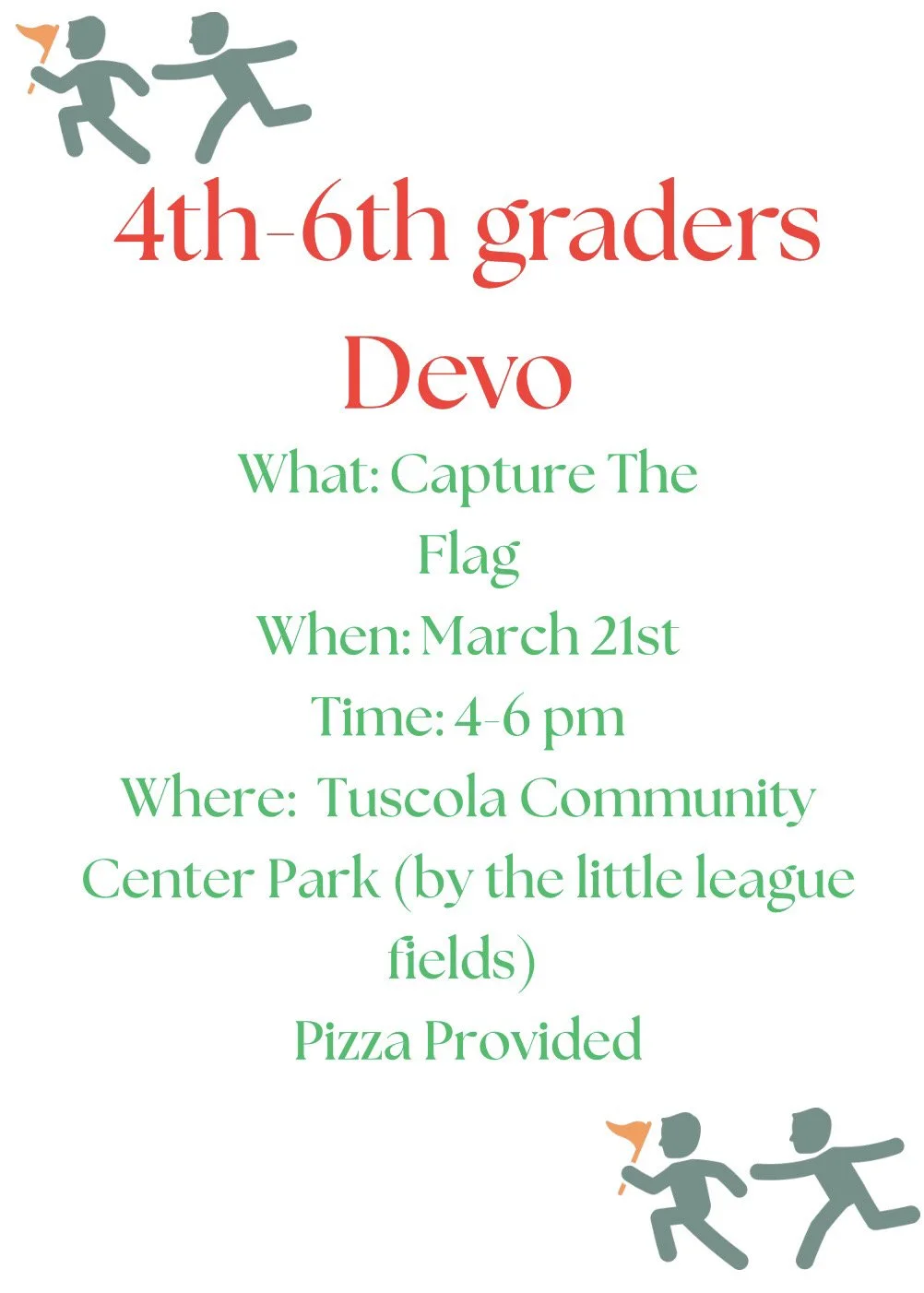 Capture the Flag (4th-6th graders)