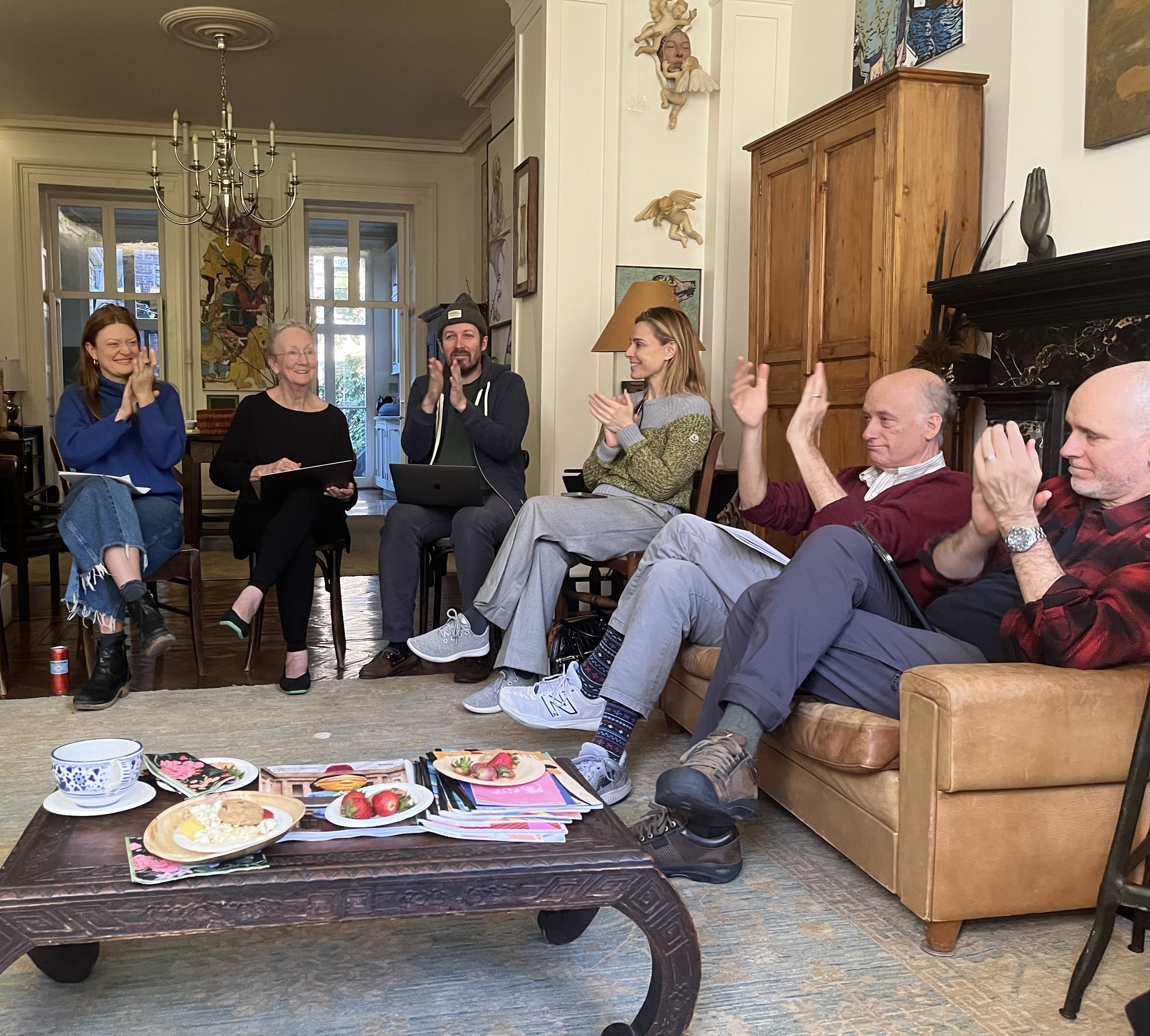 Colby Minifie, Kathleen Chalfant. Olli Haaskivi. Cara Buono, Frank Wood and Kelly Aucoin