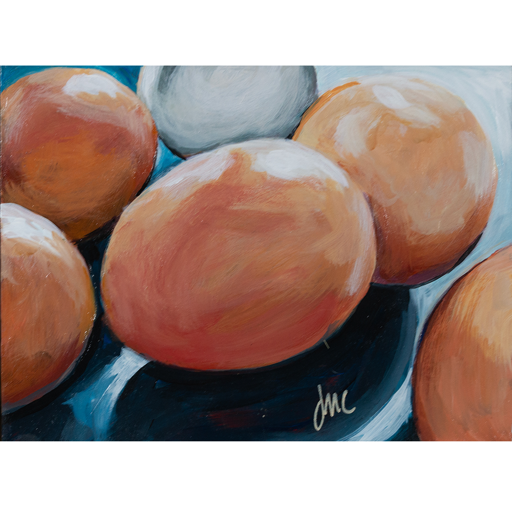 The Color of Eggs 8" x 6"