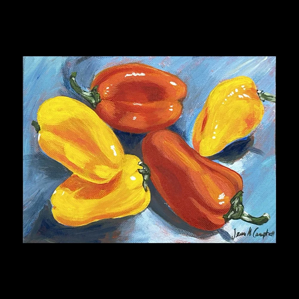 Five Peppers - 8" x 6"