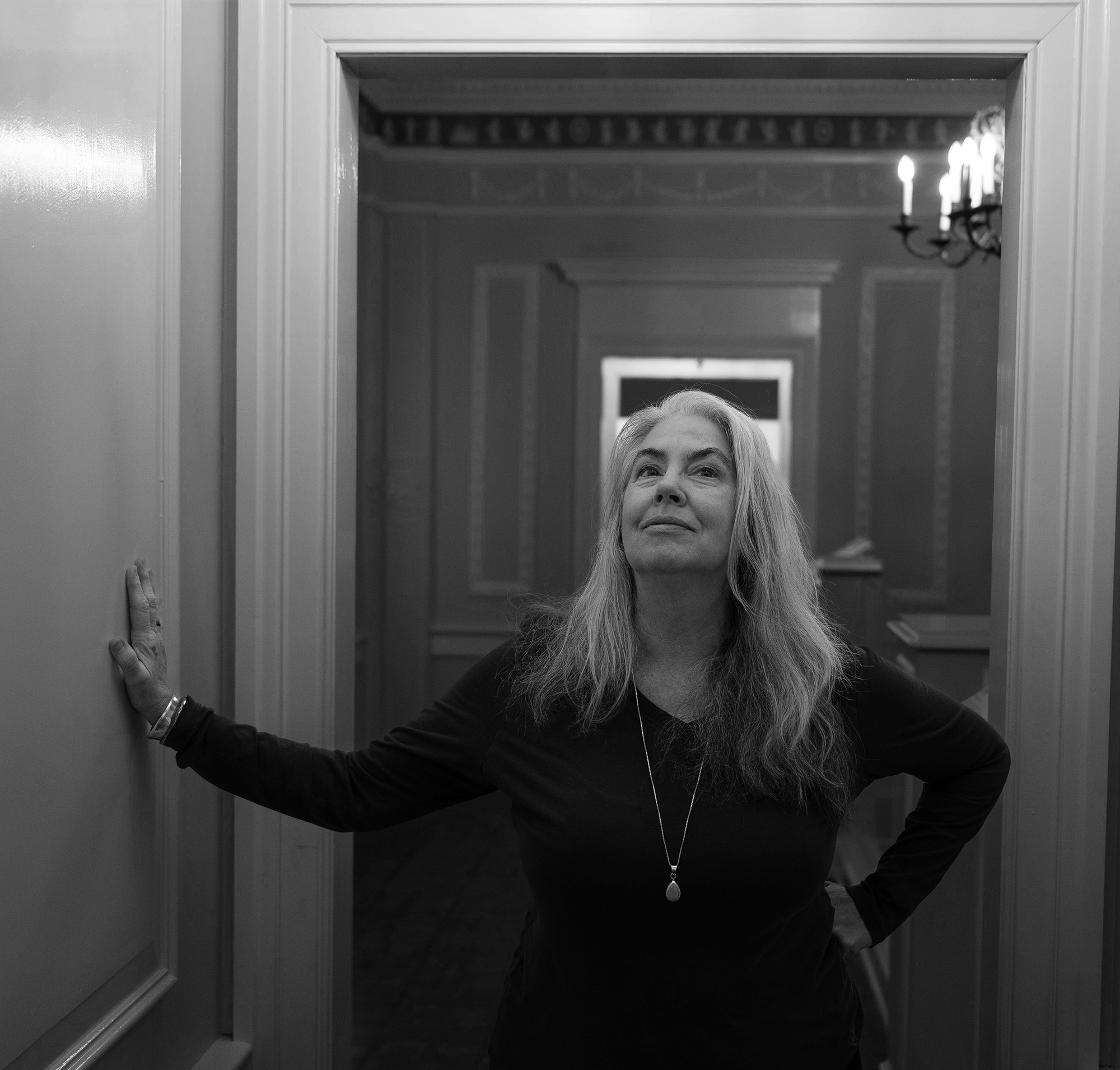 Acrylic painter Jean Campbell stands in the halls of the Birmingham Museum of Art.