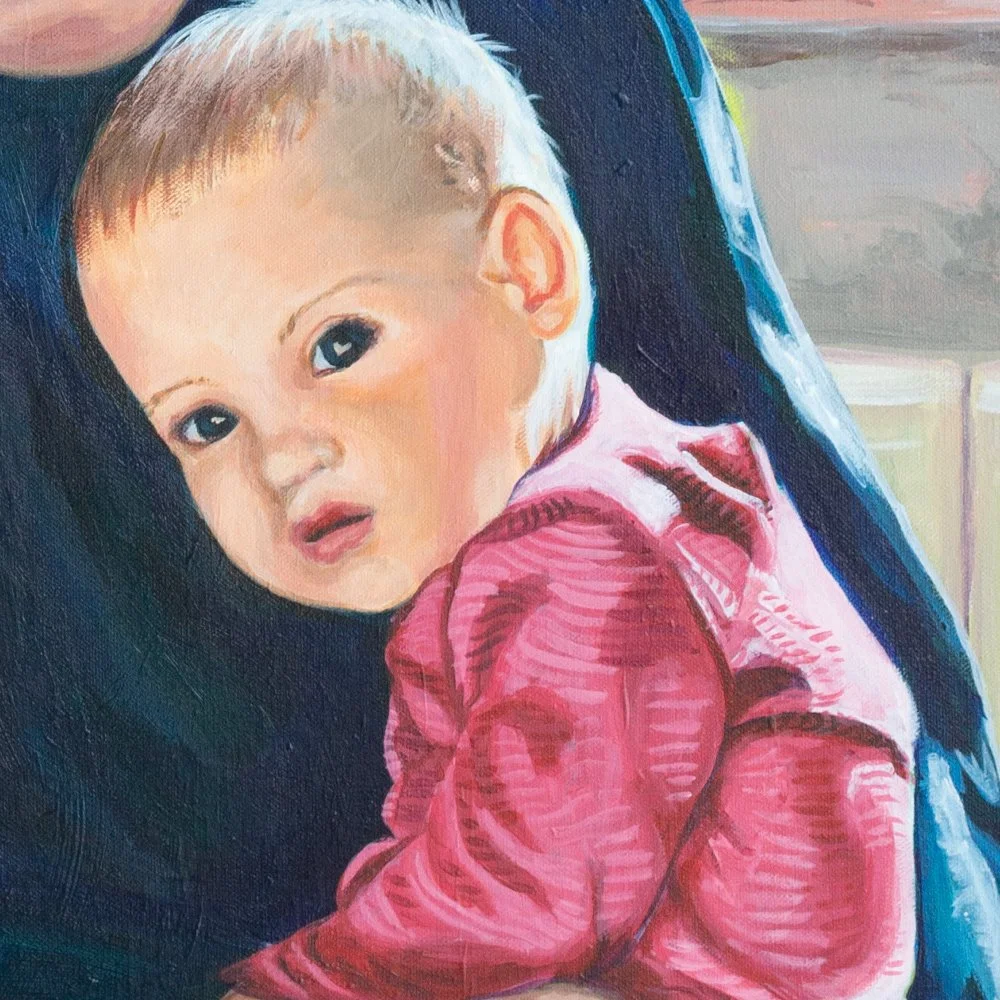 Infant on lap