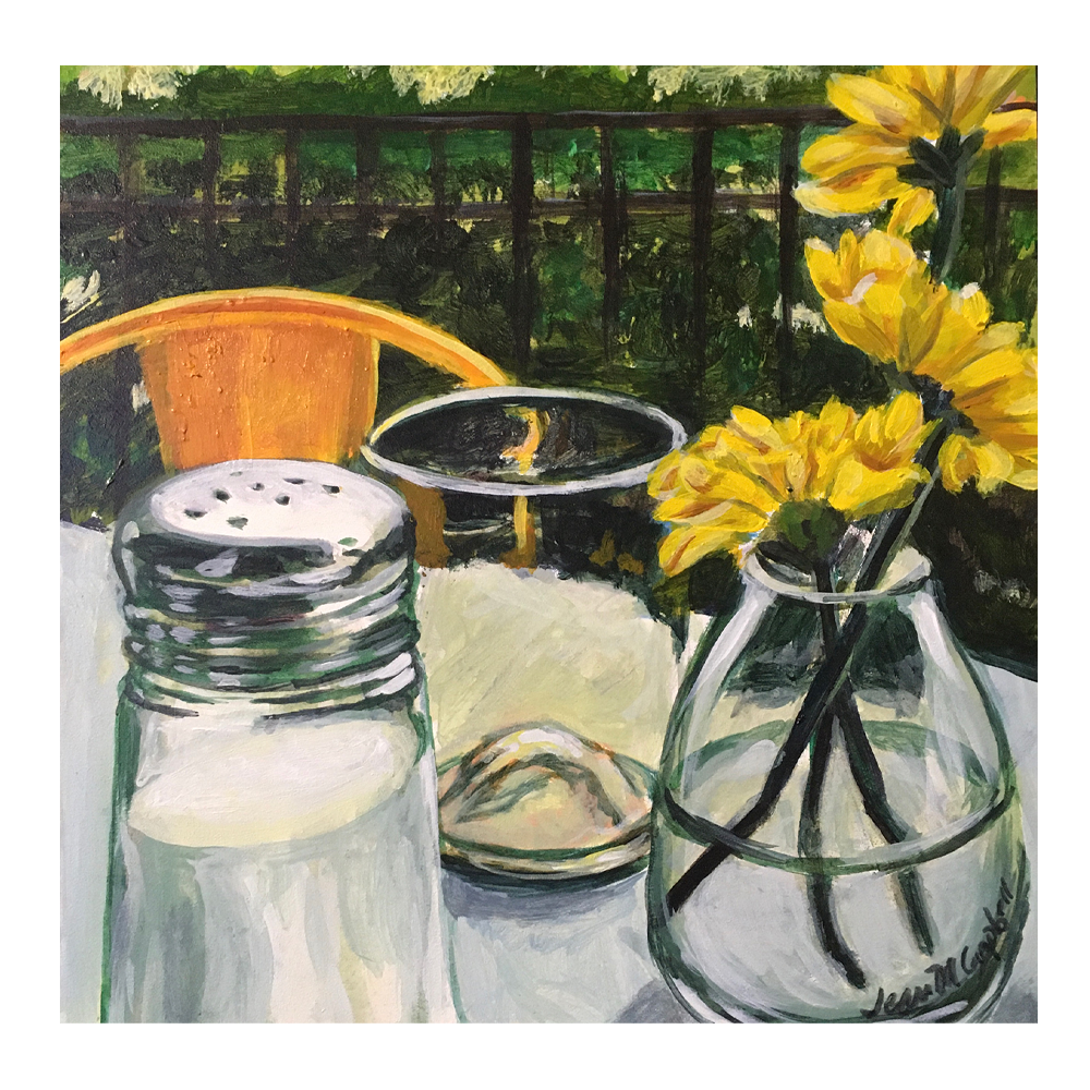 Graduation Brunch - small acrylic painting