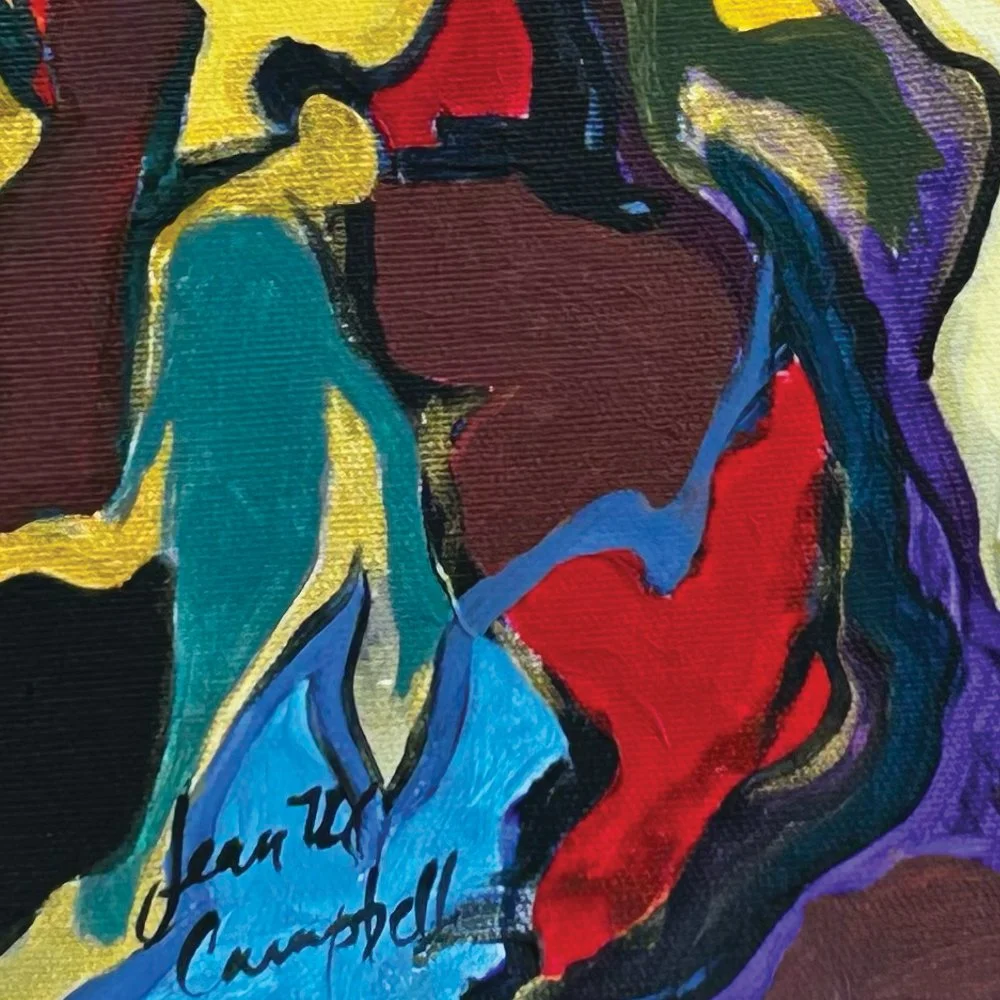 Turbulent-26 Detail of acrylic art piece