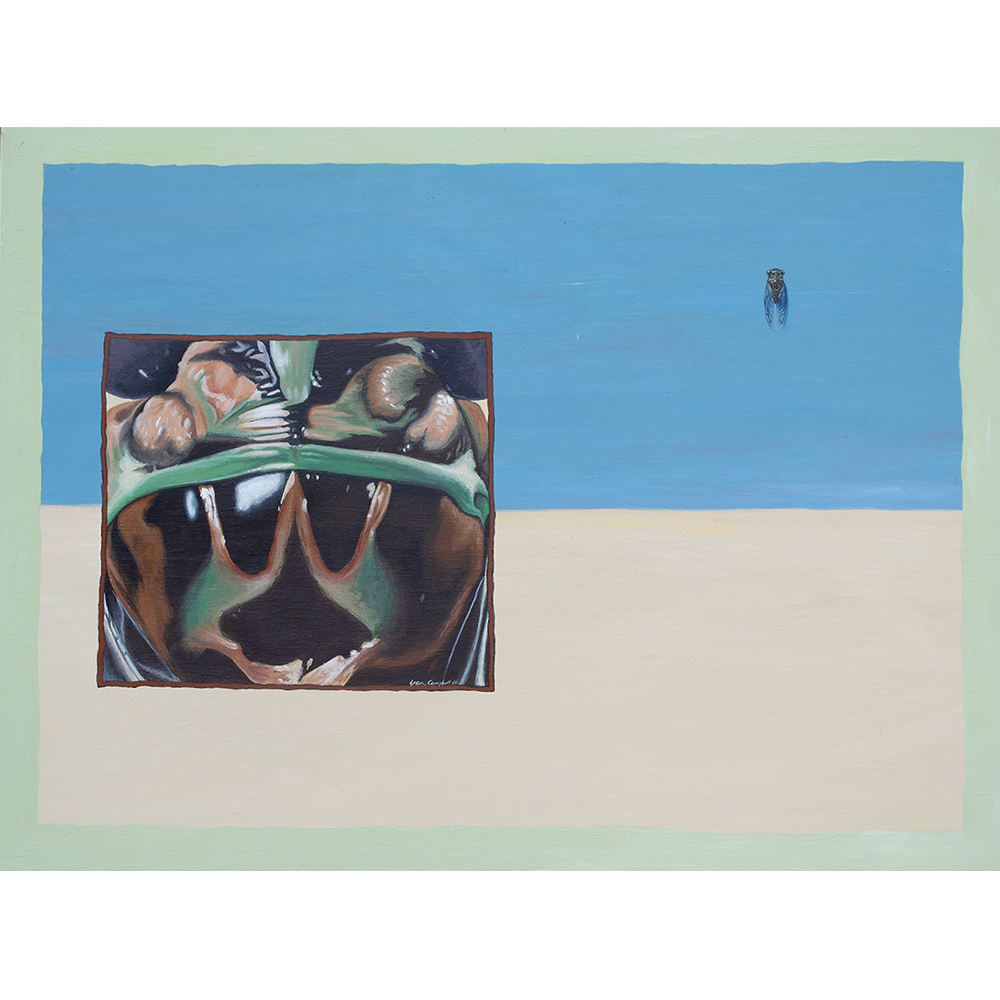 Cicada Love - Acrylic on Canvas   -   40” x 30”