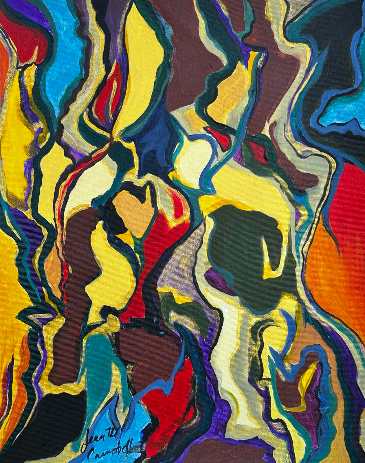 Turbulent-26 low resolution abstract art image