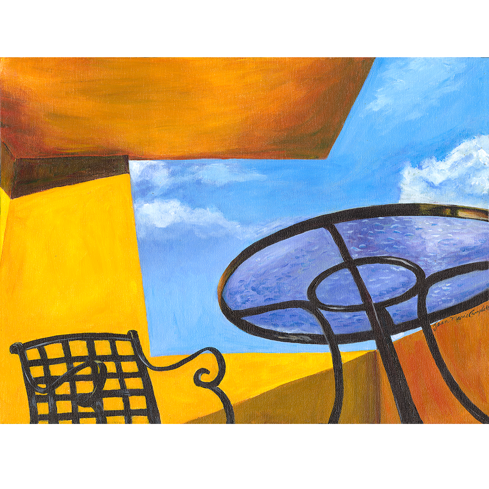 View from a Mat - 24" x 18"