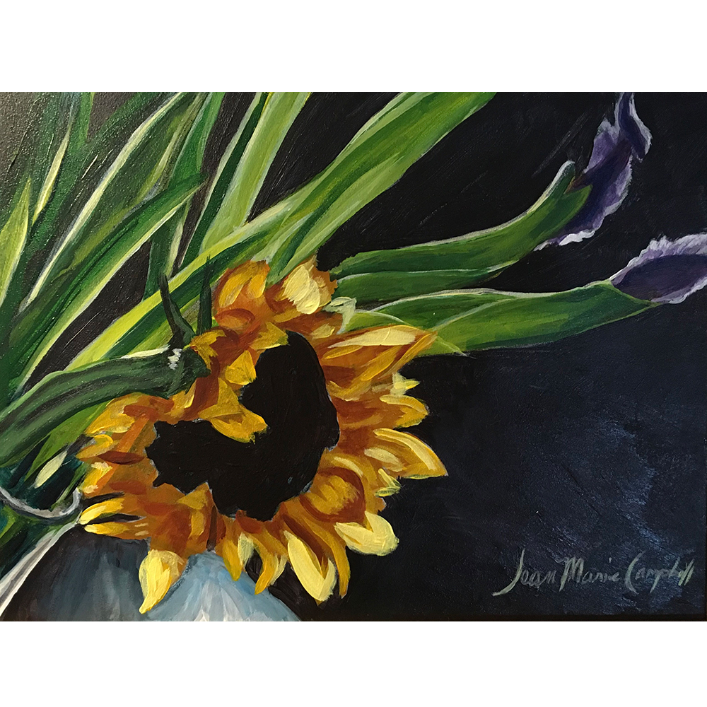 Sun Glow - Acrylic on Gessobord - 8” x 6”