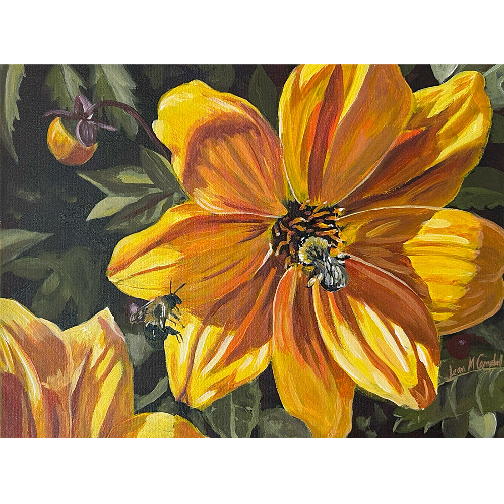 Essential Workers 2 - Acrylic on Canvas Board- 12" x 9"