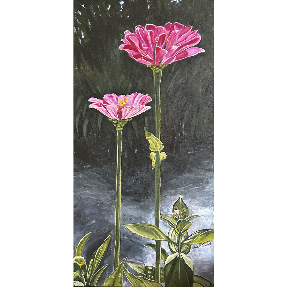 Frances & Josephine - Acrylic on Canvas - 15" x 30"