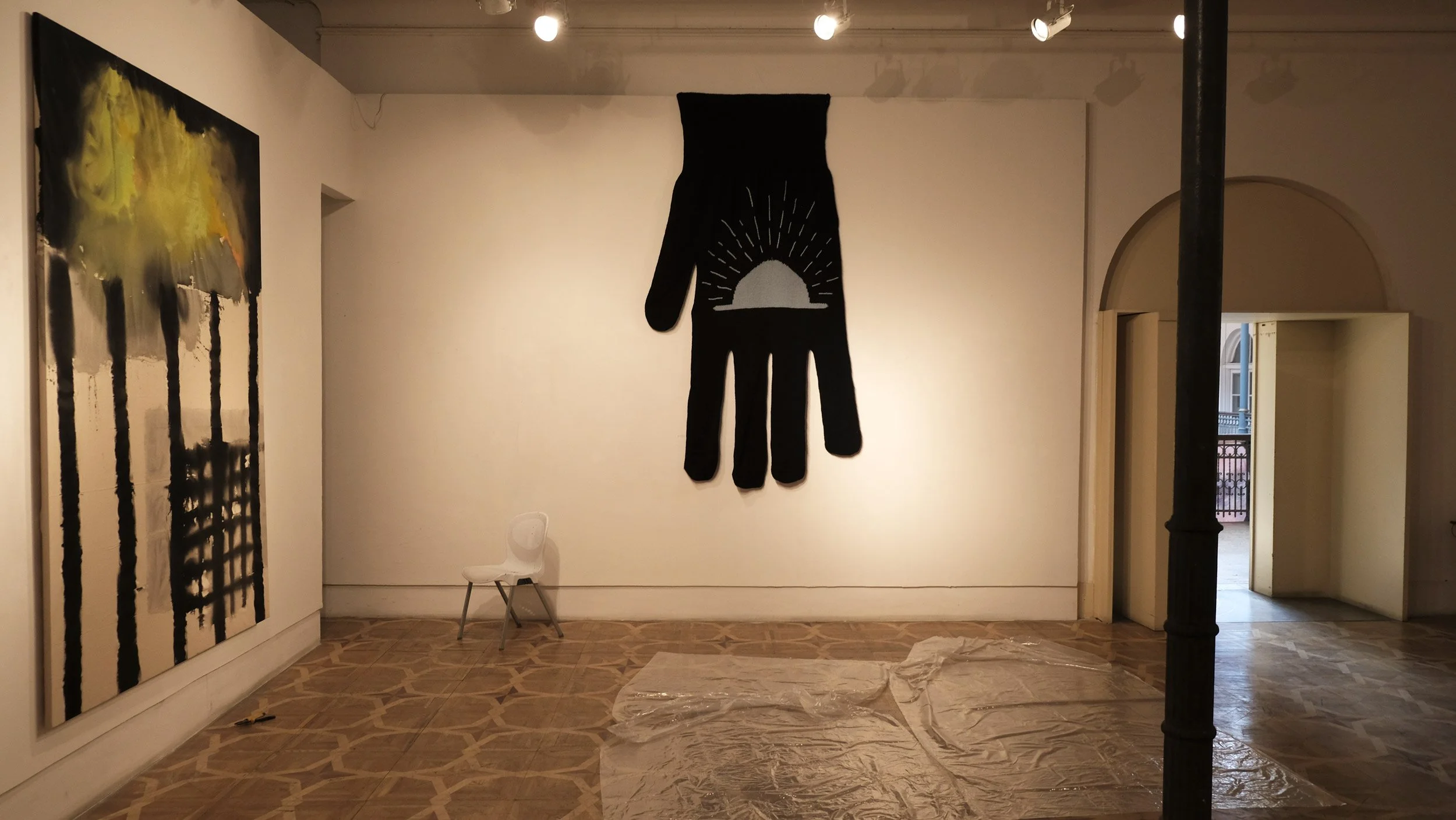 'Black Sea', 2019, 
Textile,
270 x 150 cm (106.3 x 59.06 in)