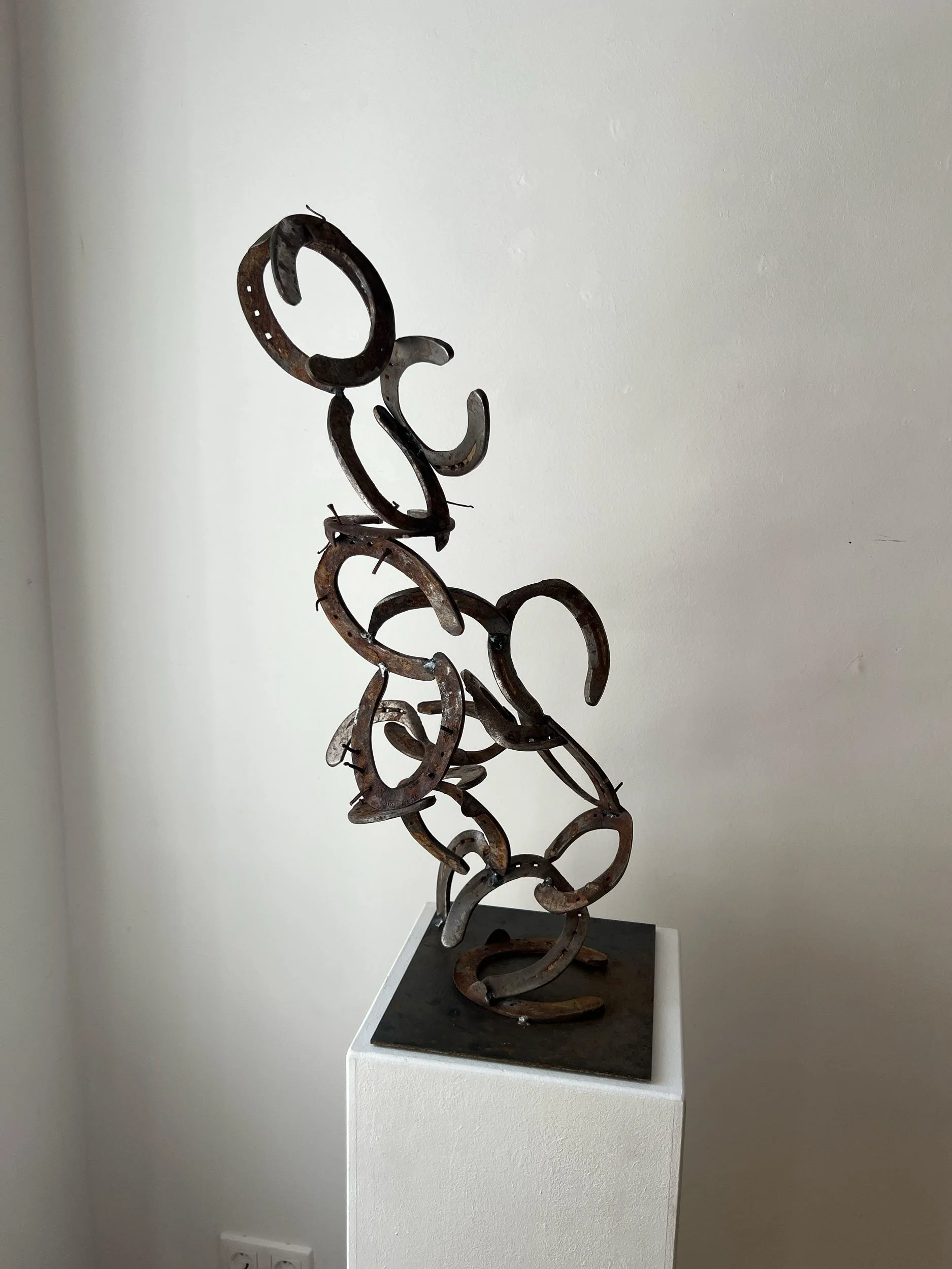 'Untitled', 2022, Austria,
Horseshoes,
40 x 55 x 105 cm (15.75 x 21.65 x 41.34 in)