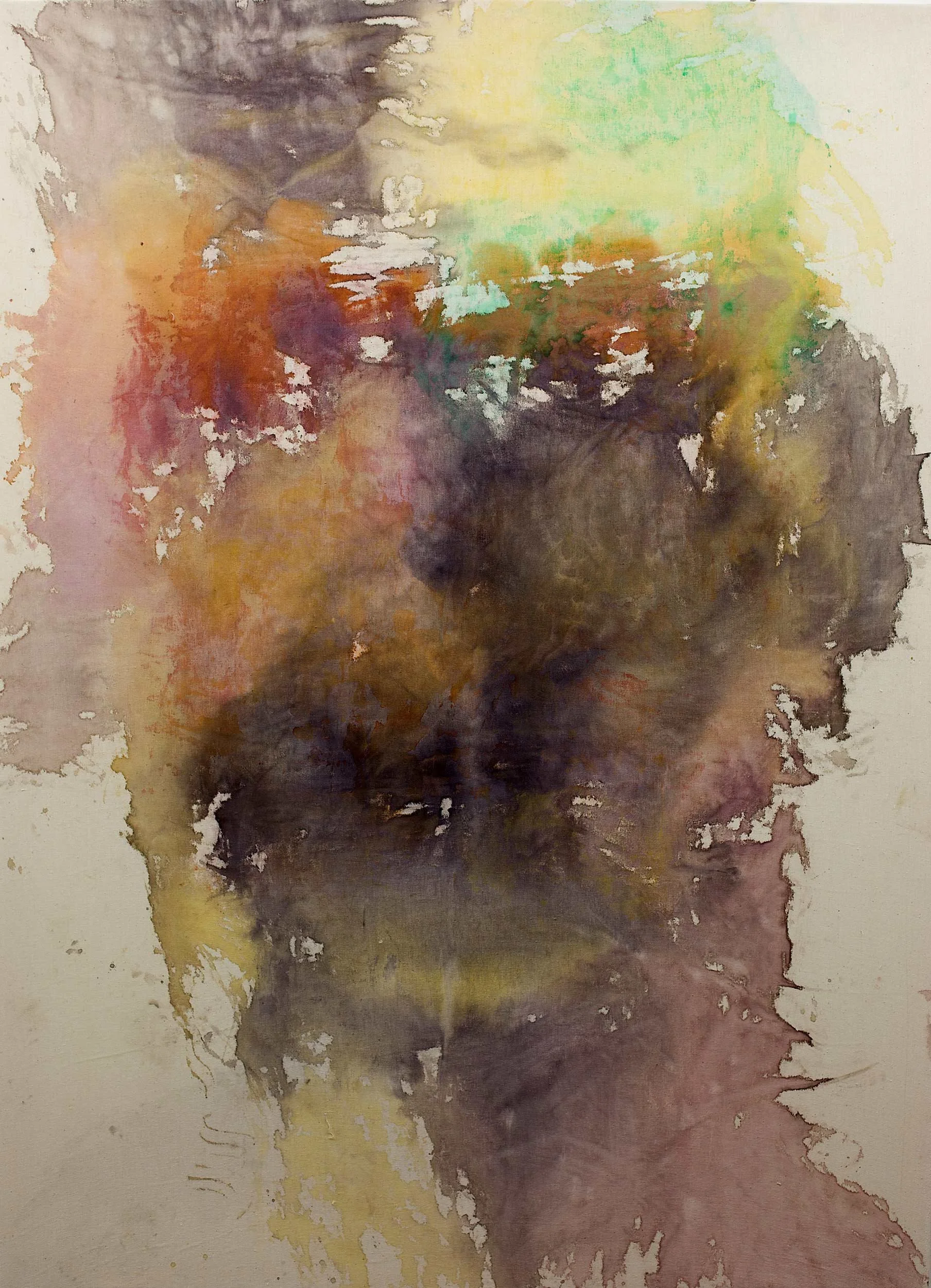 'Untitled', 2018, 
Watercolor on Canvas, 
200 x 145 cm (78.74 x 57.09 in)