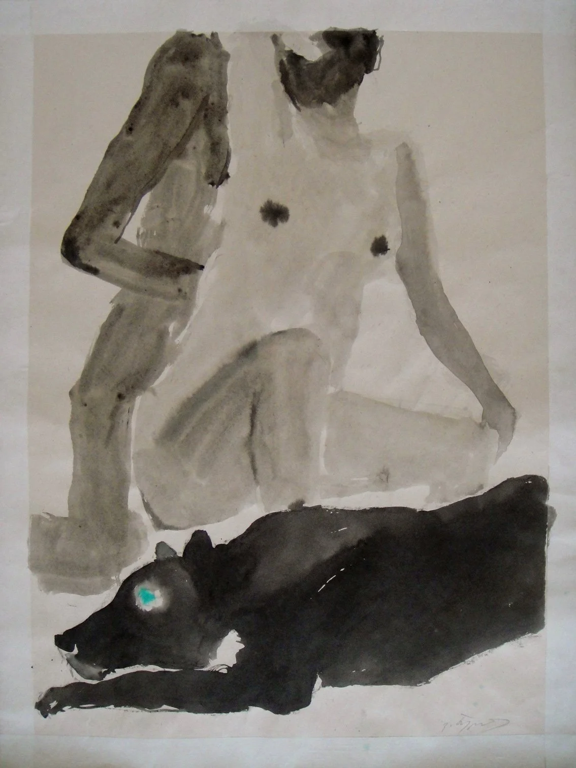 'Untitled', 2012, 
Watercolor and ink on Paper, 
109 x 80 cm (42.91 x 31.50 in)