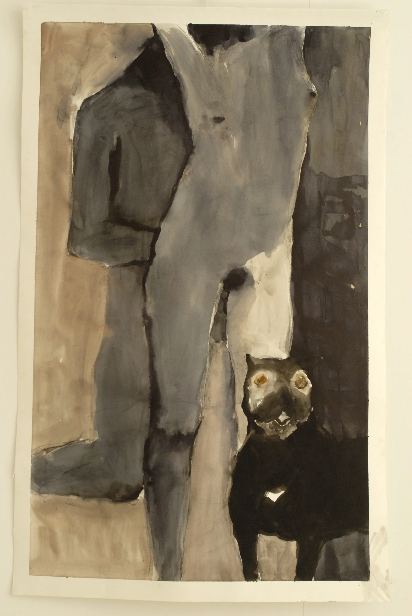 'Untitled', 2011,
Aquarelle on Paper,
150 x 100 cm (59.06 x 39.37 in)