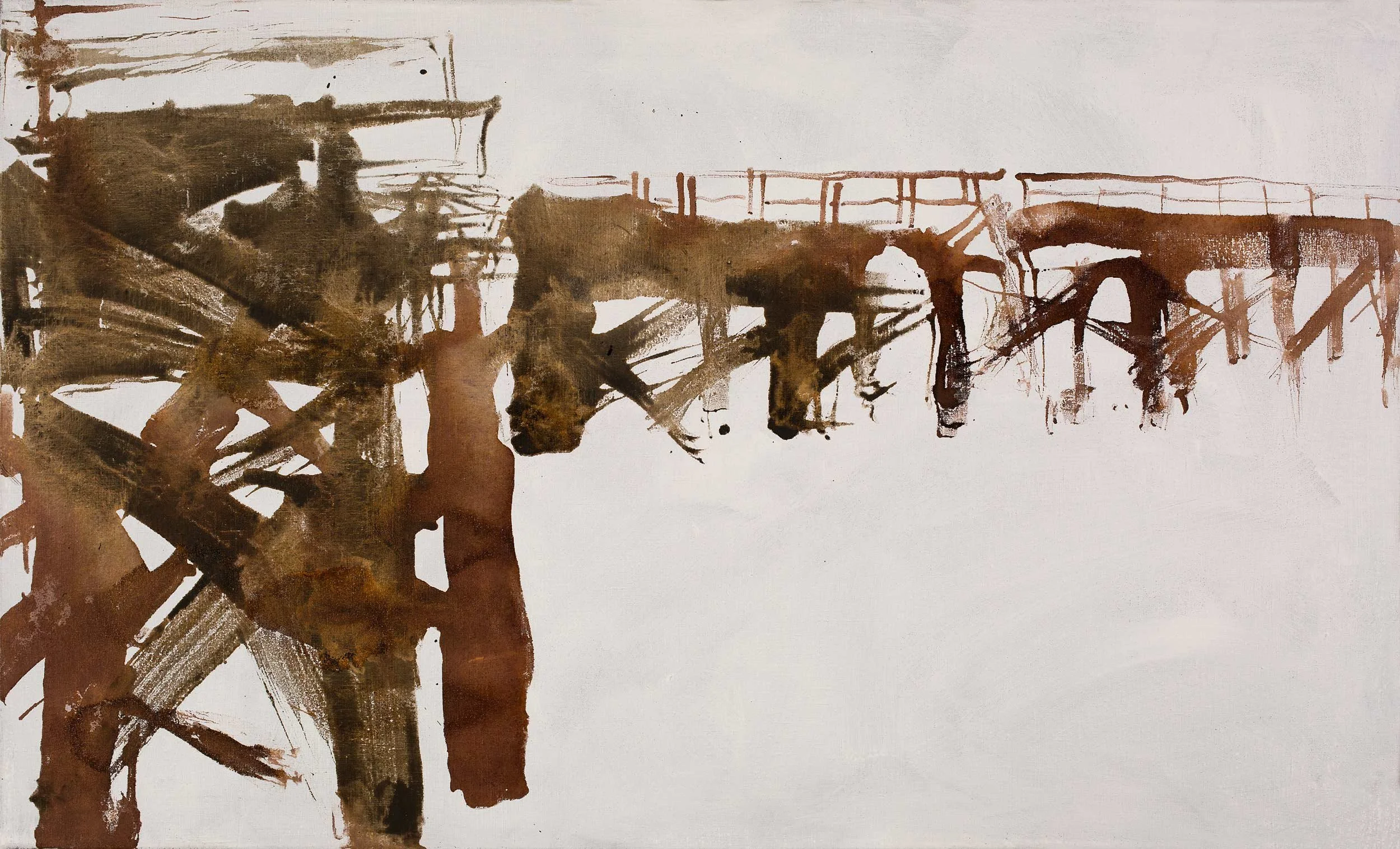 'Pier', 2017, 
Oil on Canvas, 
200 x 300 cm (78.74 x 118.11 in)