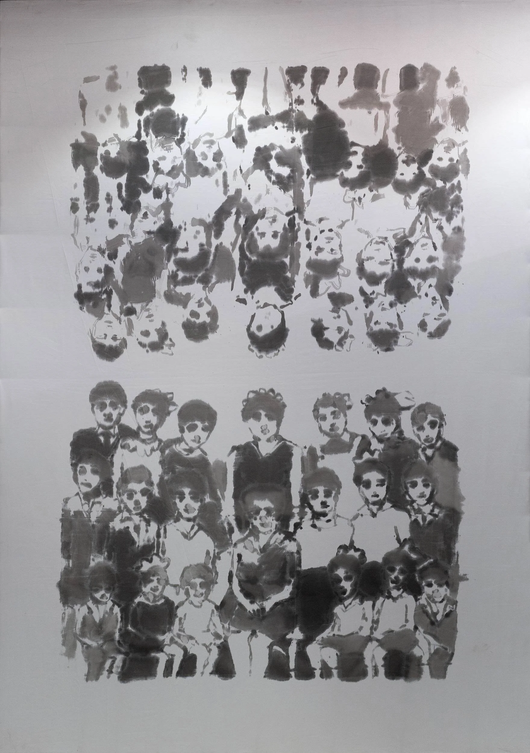 'Untitled', 2023, 
Watercolor on Fabric,
405 x 280 cm (159.45 x 110.24 in)