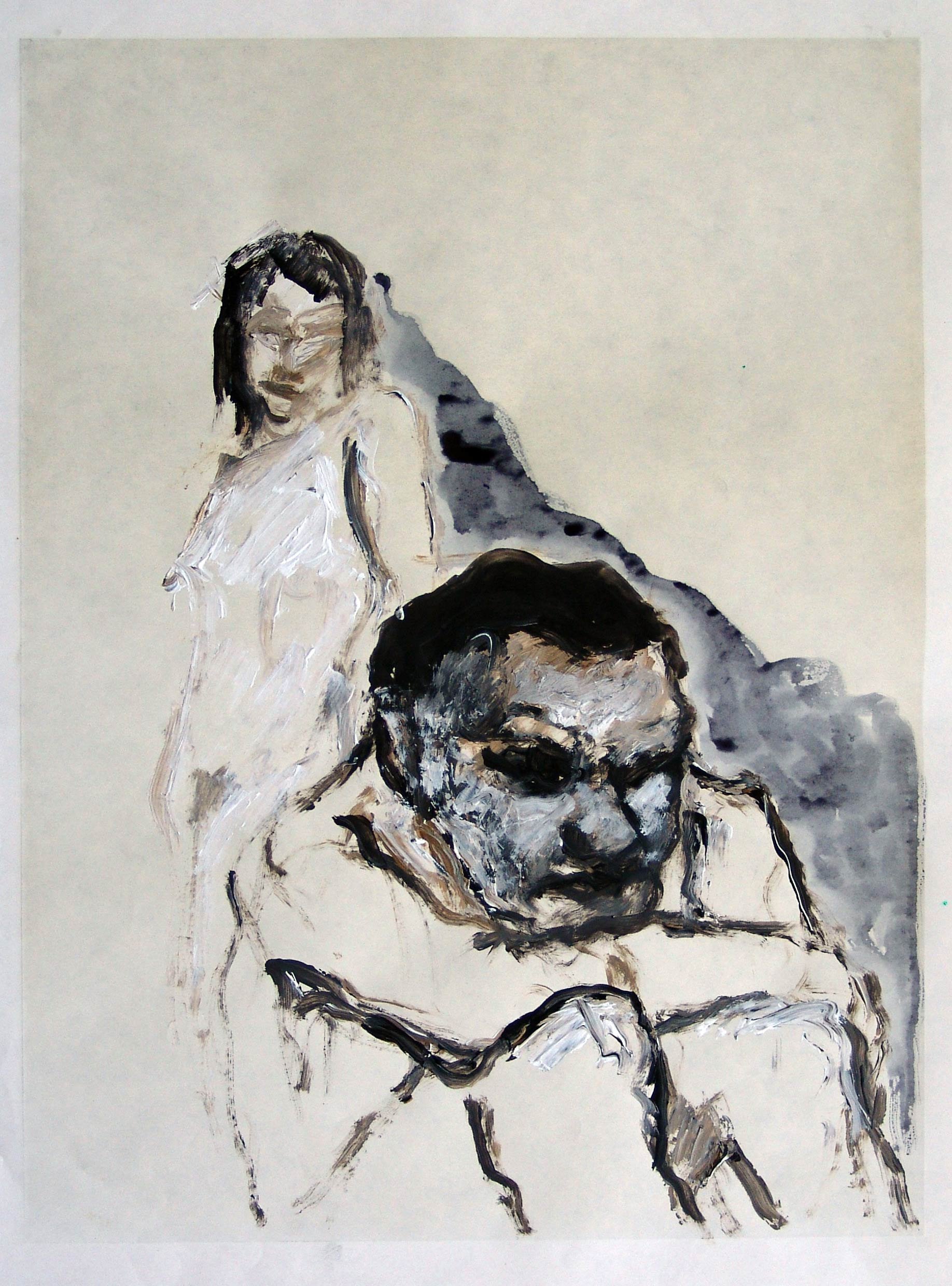 'Untitled', 2010, 
Acrylic and Ink on Paper, 
40 x 25 cm (15.75 x 9.84 in)