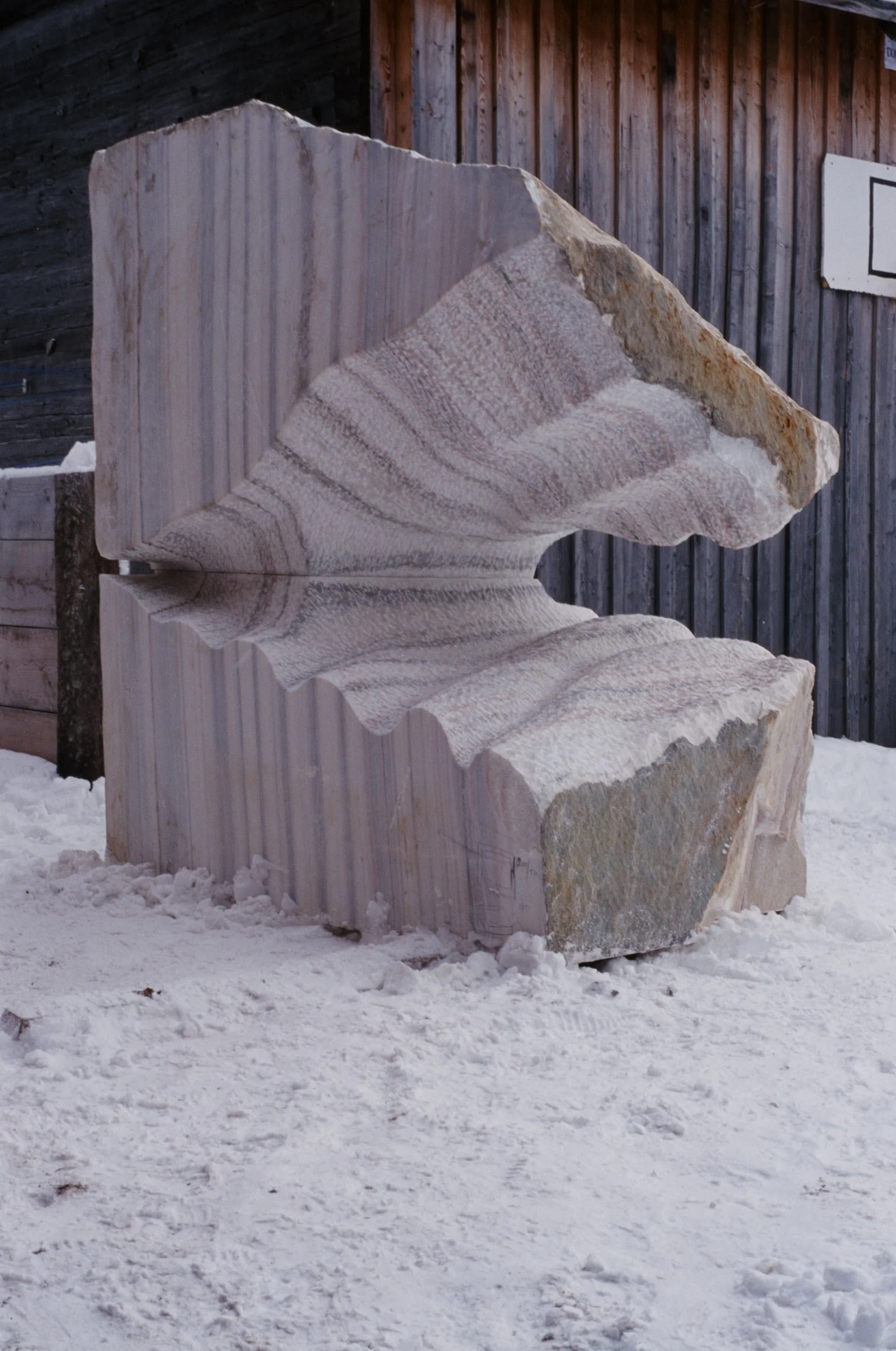 'Mountain and Cloud', 1998, Austria,
Austrian Marble,
210 x 130 x 220 cm (82.7 in x 51.2 in x 86.6 in)