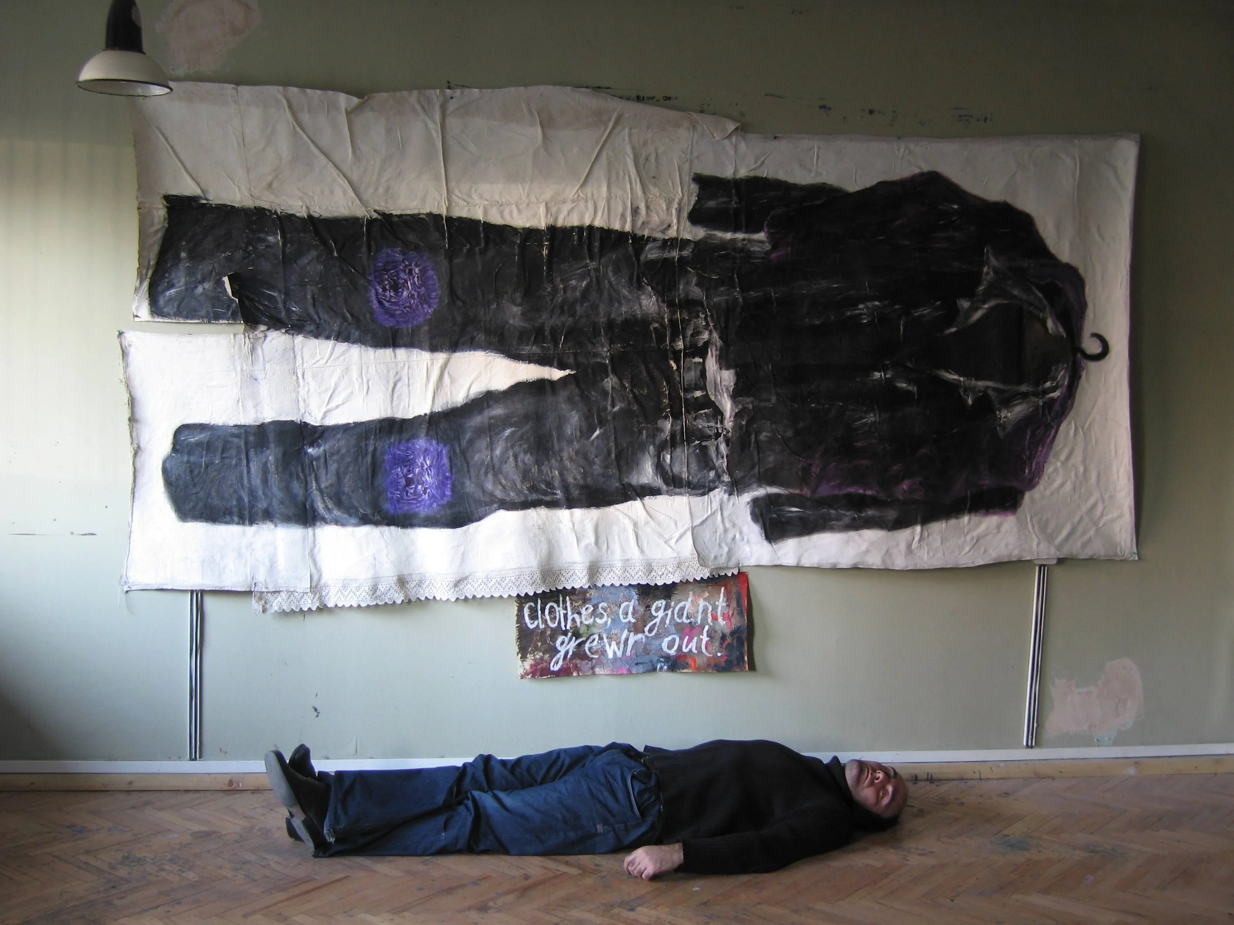 Oil Painting by Georgian contemporary artist Vakho Bugadze, (ვახო ბუღაძე, Vakhtang Bugadze) created in the 2000s.