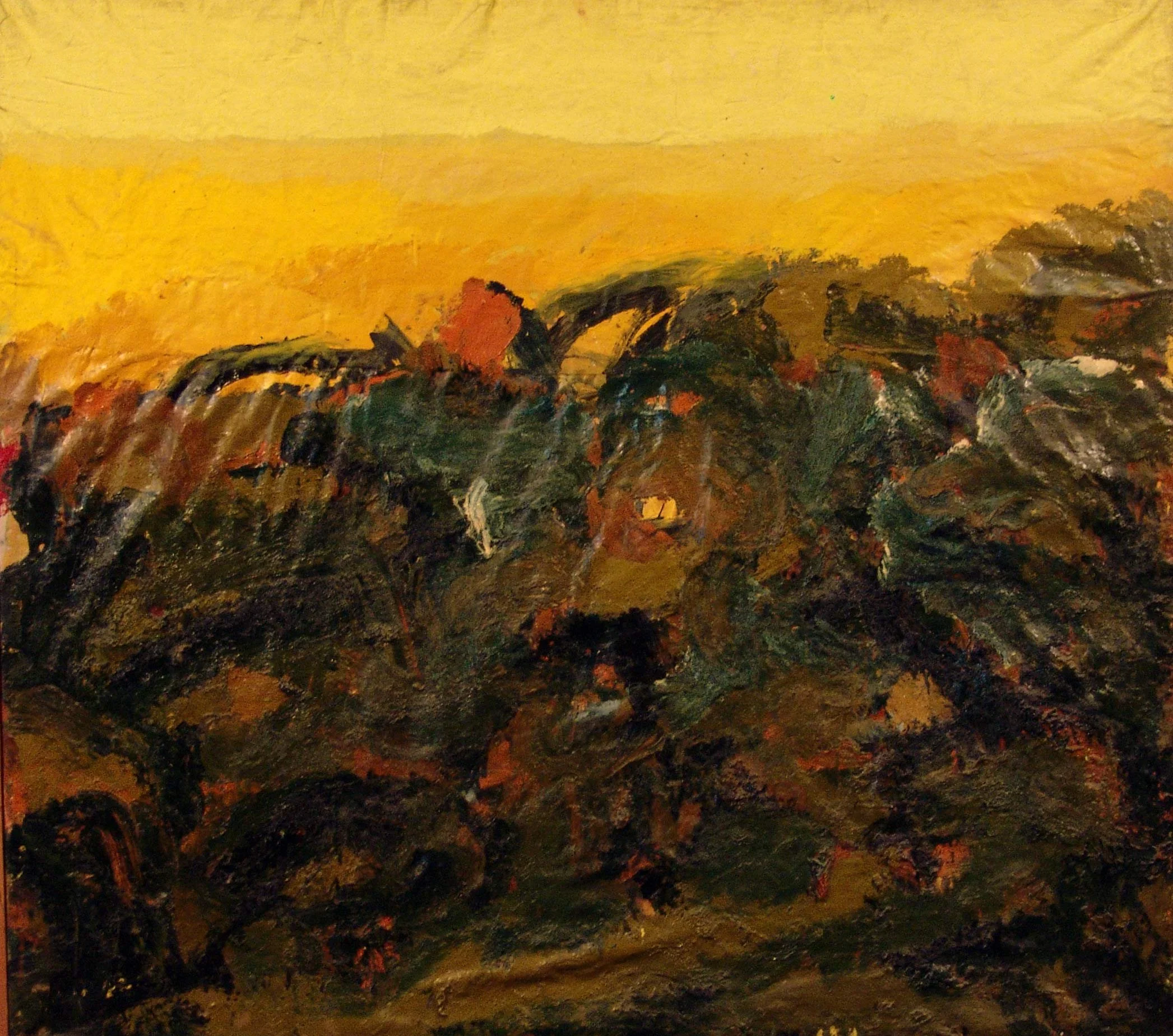 'Landscape', 1995,
Oil on Canvas,
130 x 140 cm (51.18 x 55.12 in)