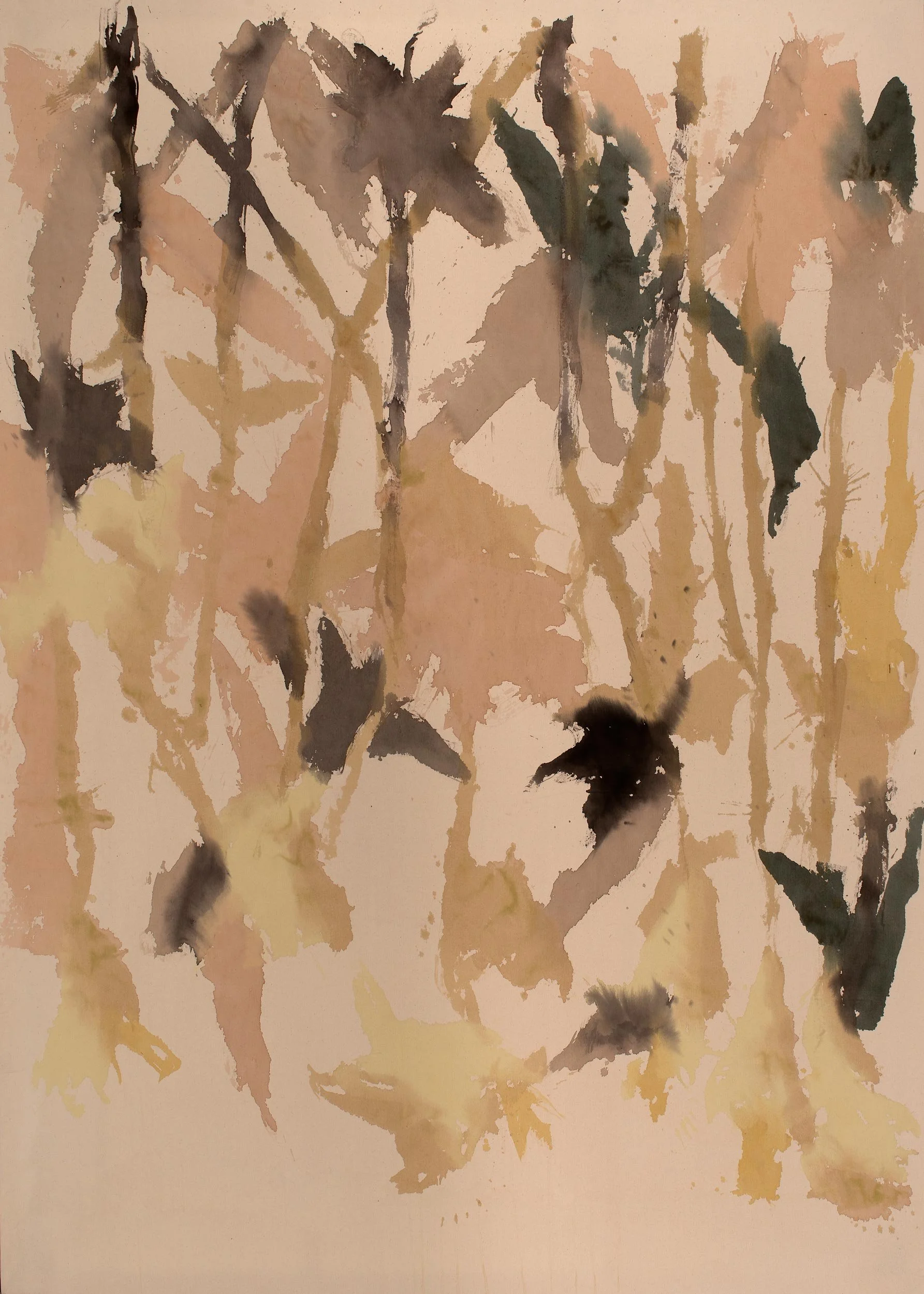 'Untitled', 2021, 
Watercolor on Canvas, 
290 x 206 cm (114.17 x 81.10 in)