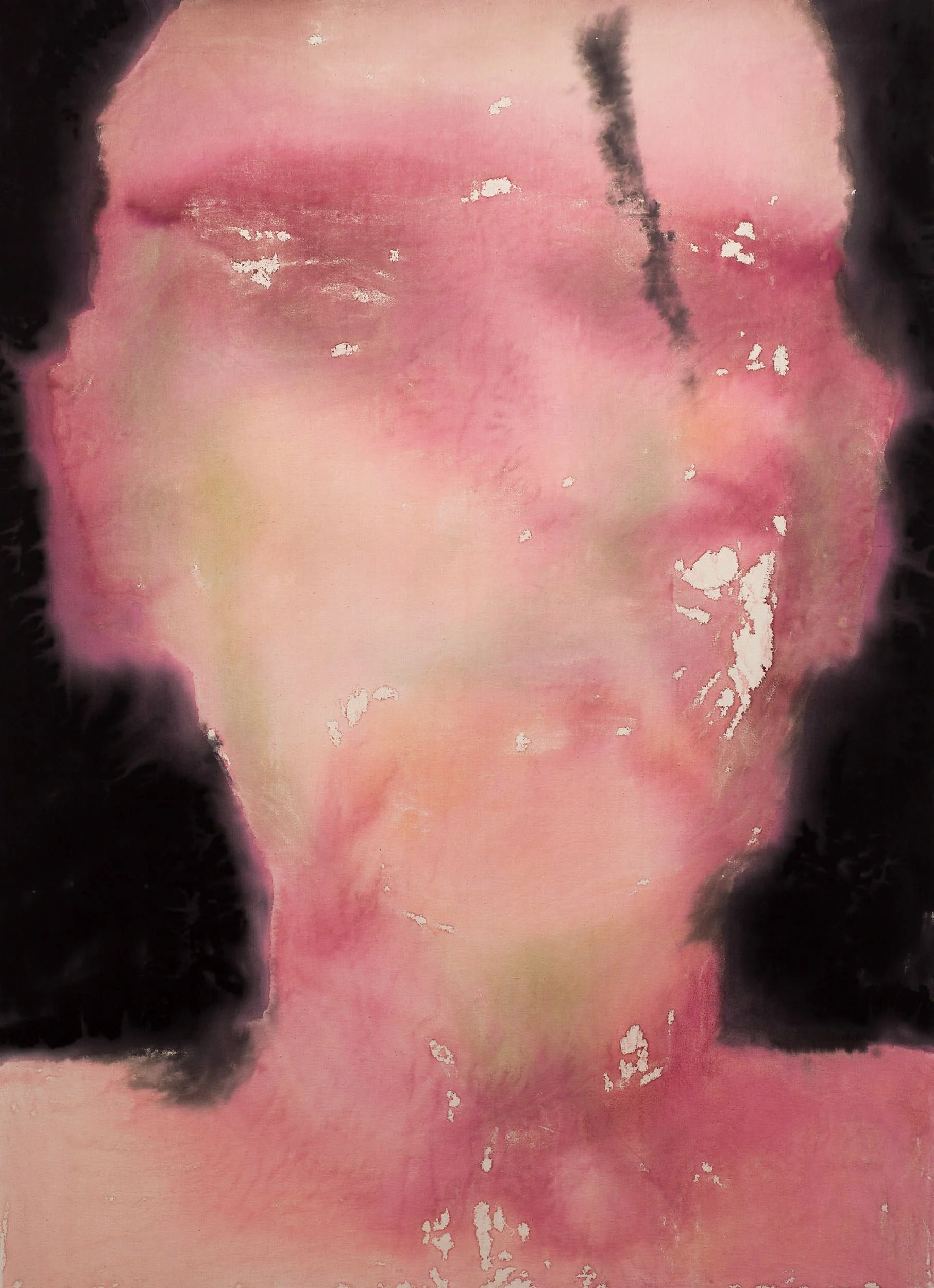 'Untitled', 2019, 
Watercolor on Canvas,
200 x 145 cm (78.74 x 57.09 in)