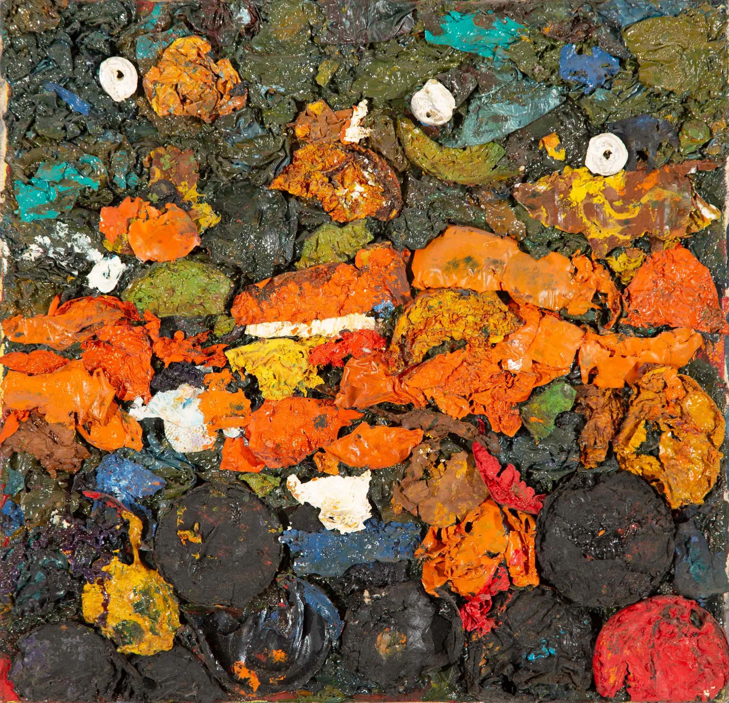 'Untitled', 1998,
Oil on Canvas, 
45 x 45 cm, (11.81 x 19.69 in)